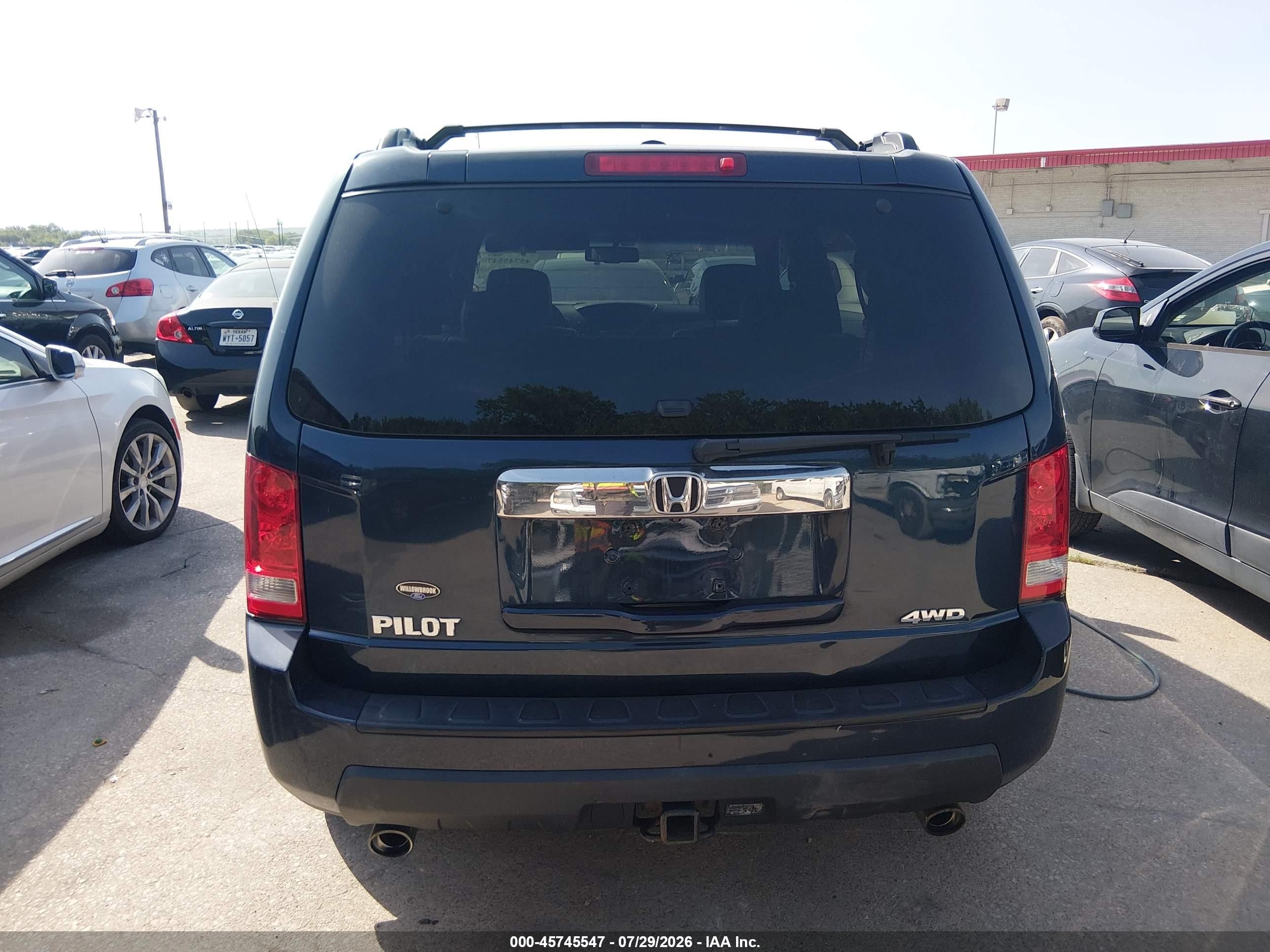2011 Honda Pilot Ex-l Black vin: 5FNYF4H61BB053098