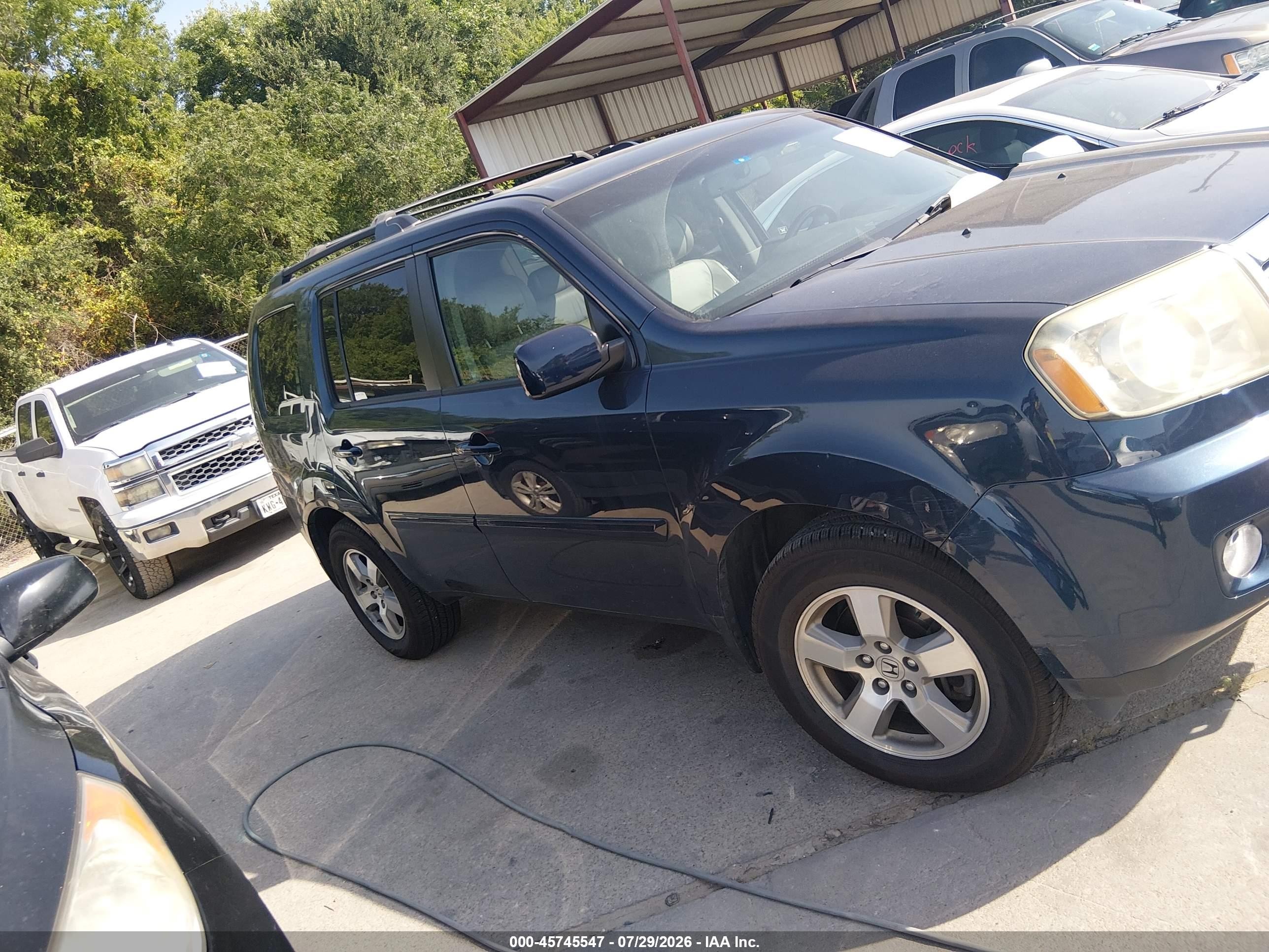 2011 Honda Pilot Ex-l Black vin: 5FNYF4H61BB053098