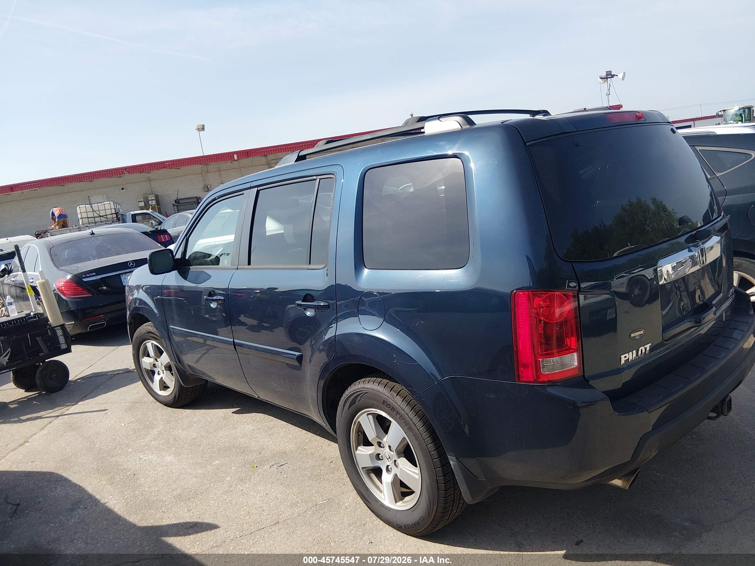 2011 Honda Pilot Ex-l Black vin: 5FNYF4H61BB053098