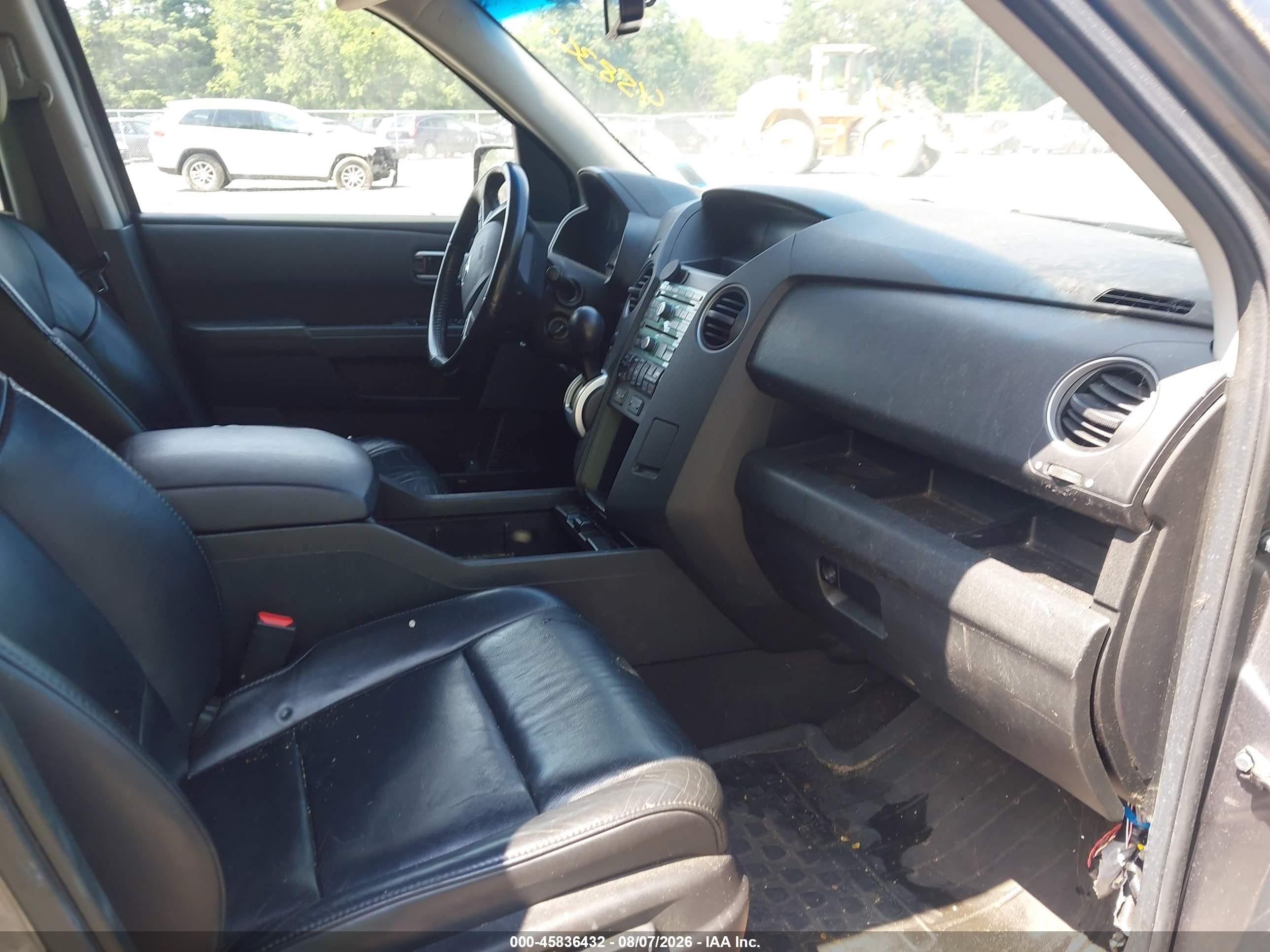 2011 Honda Pilot Ex-l Gray vin: 5FNYF4H61BB077160