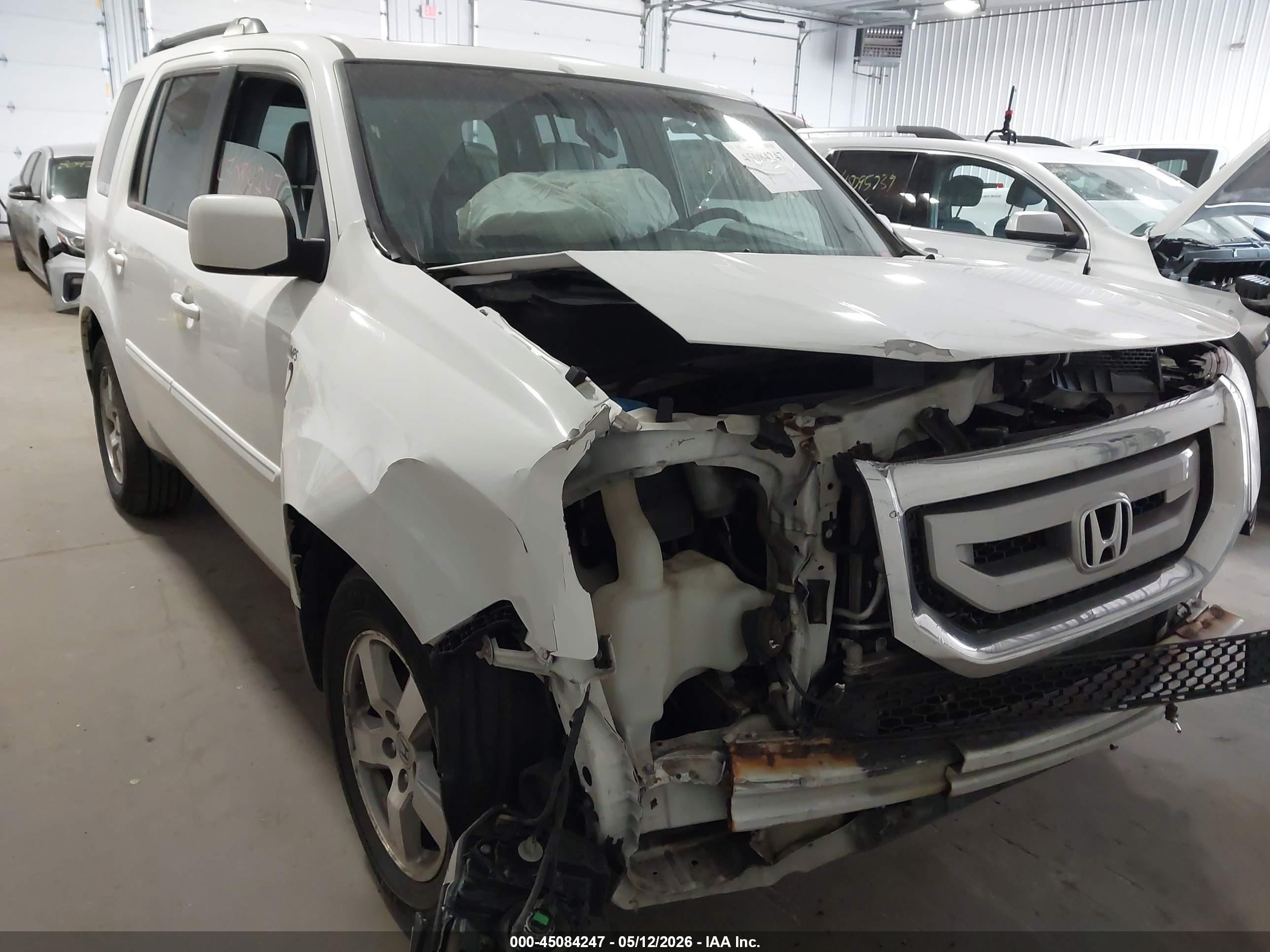 2011 Honda Pilot Ex-l Белый vin: 5FNYF4H61BB086960