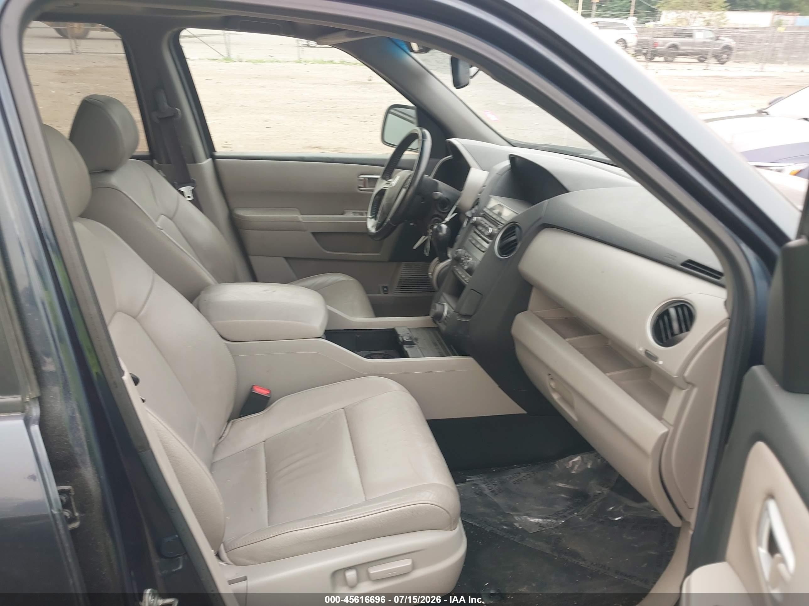 2012 Honda Pilot Ex-l Black vin: 5FNYF4H61CB034309