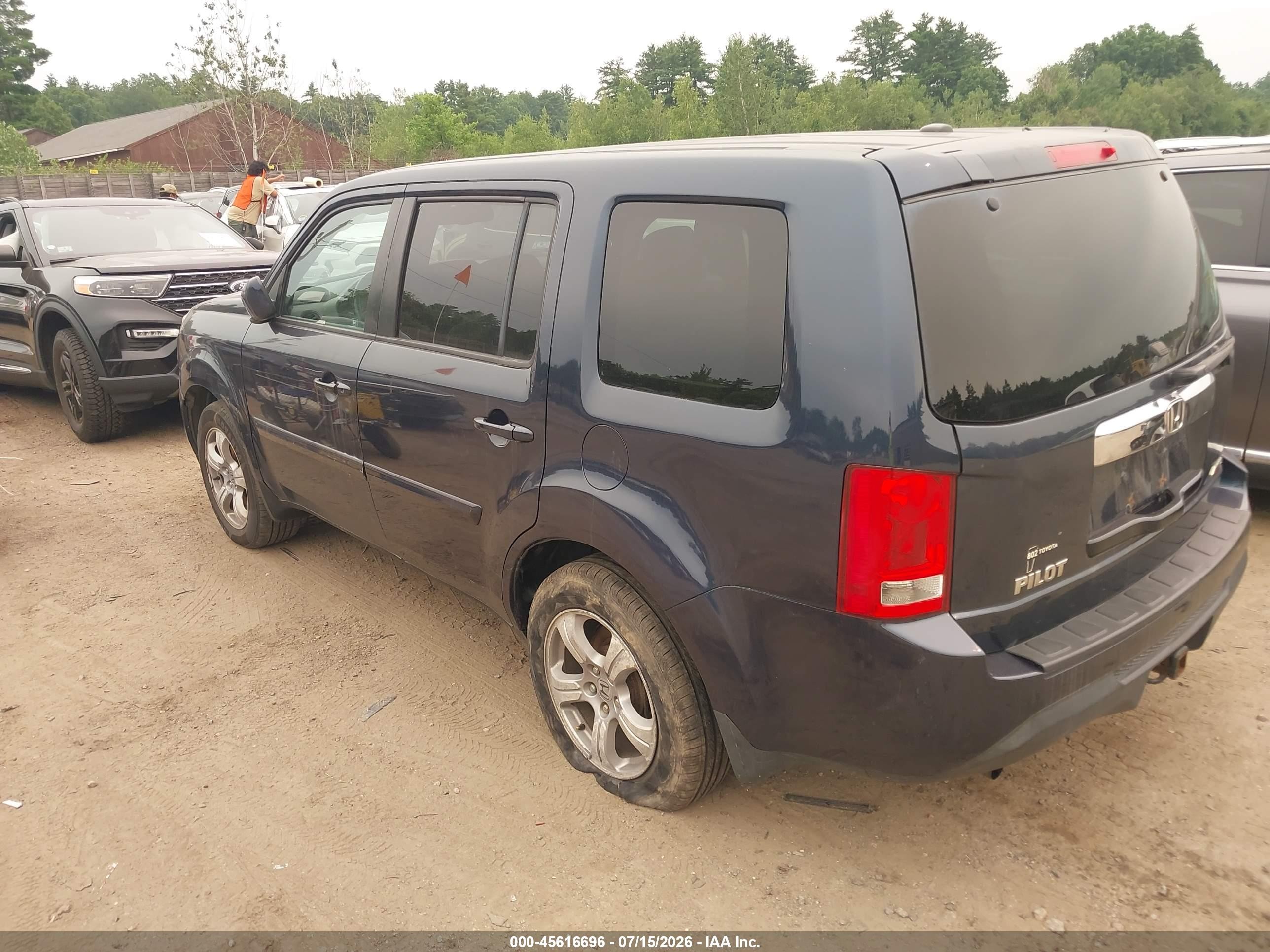 2012 Honda Pilot Ex-l Black vin: 5FNYF4H61CB034309