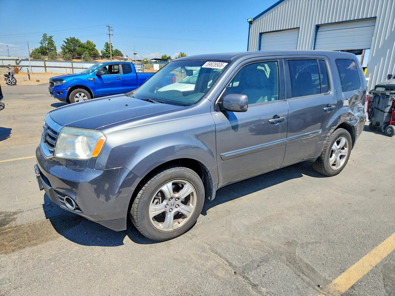 2012 Honda Pilot Exl Charcoal vin: 5FNYF4H61CB055807
