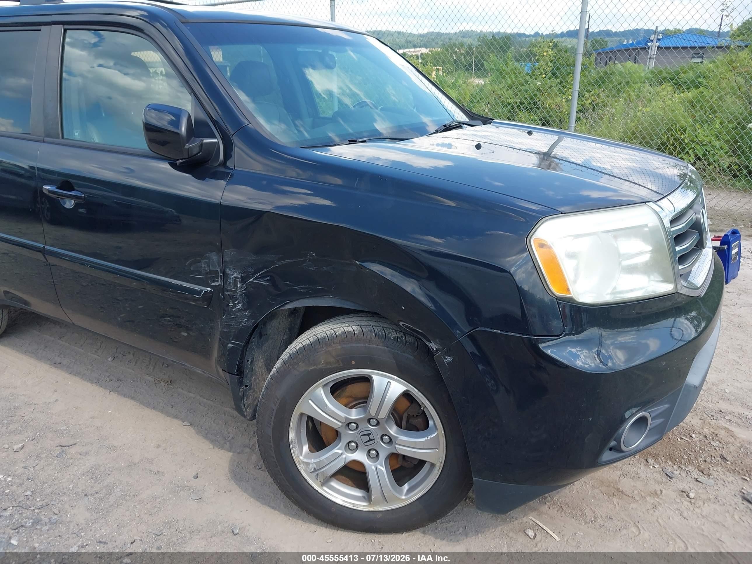 2012 Honda Pilot Ex-l Black vin: 5FNYF4H61CB073983