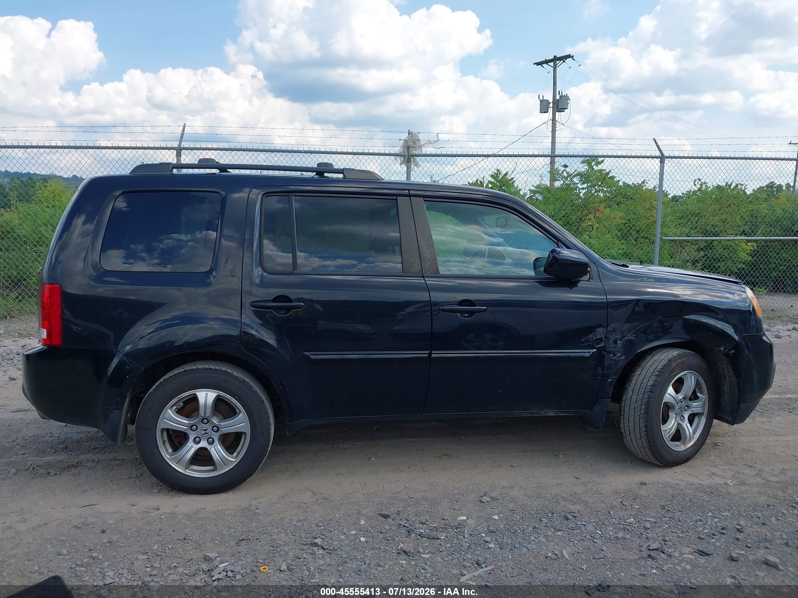 2012 Honda Pilot Ex-l Black vin: 5FNYF4H61CB073983