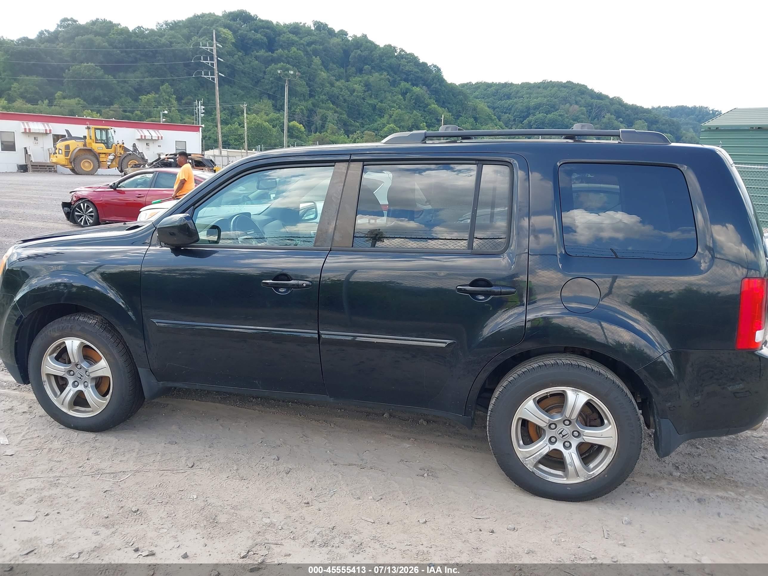 2012 Honda Pilot Ex-l Black vin: 5FNYF4H61CB073983