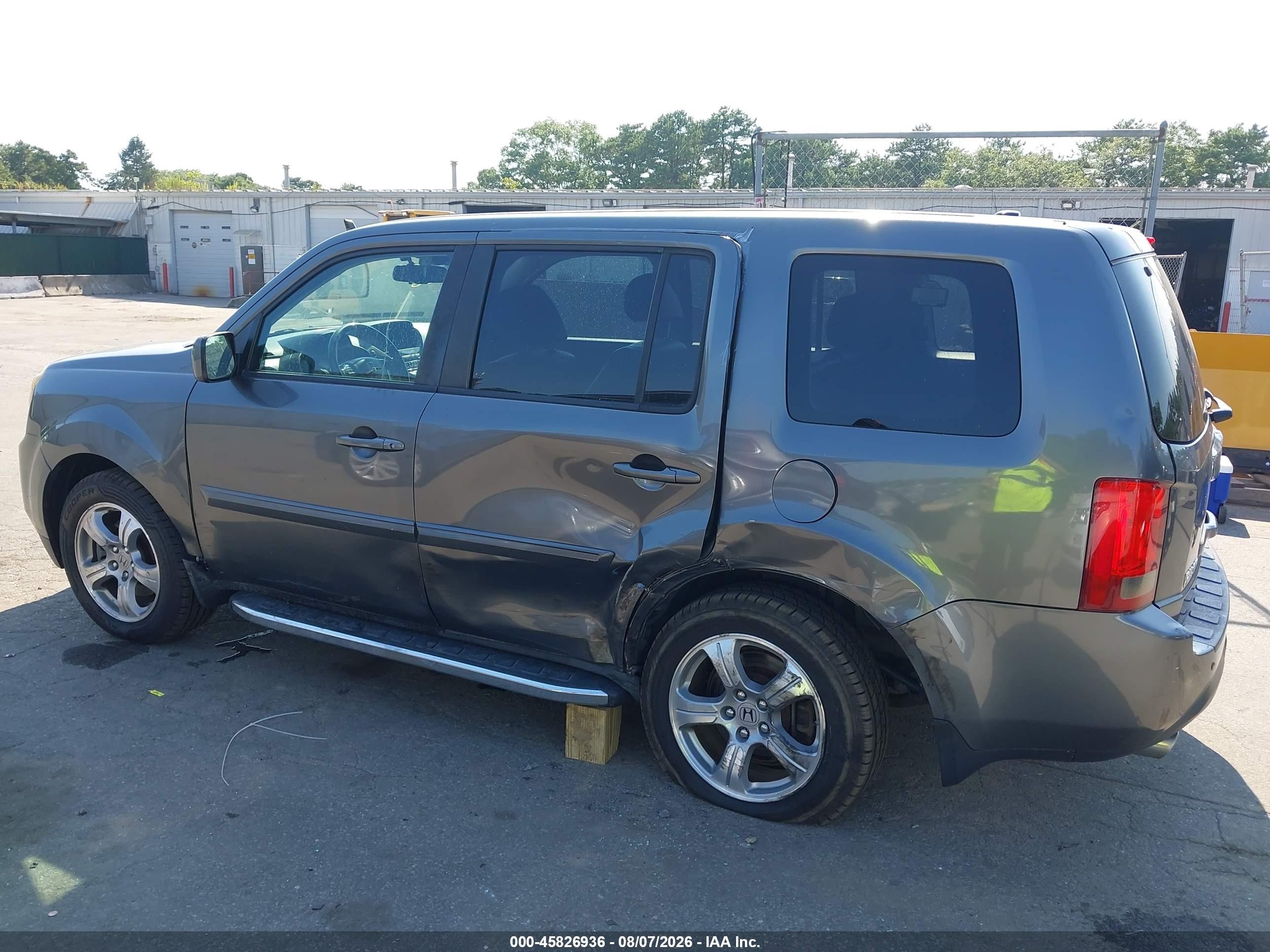 2013 Honda Pilot Ex-l Серый vin: 5FNYF4H61DB050866