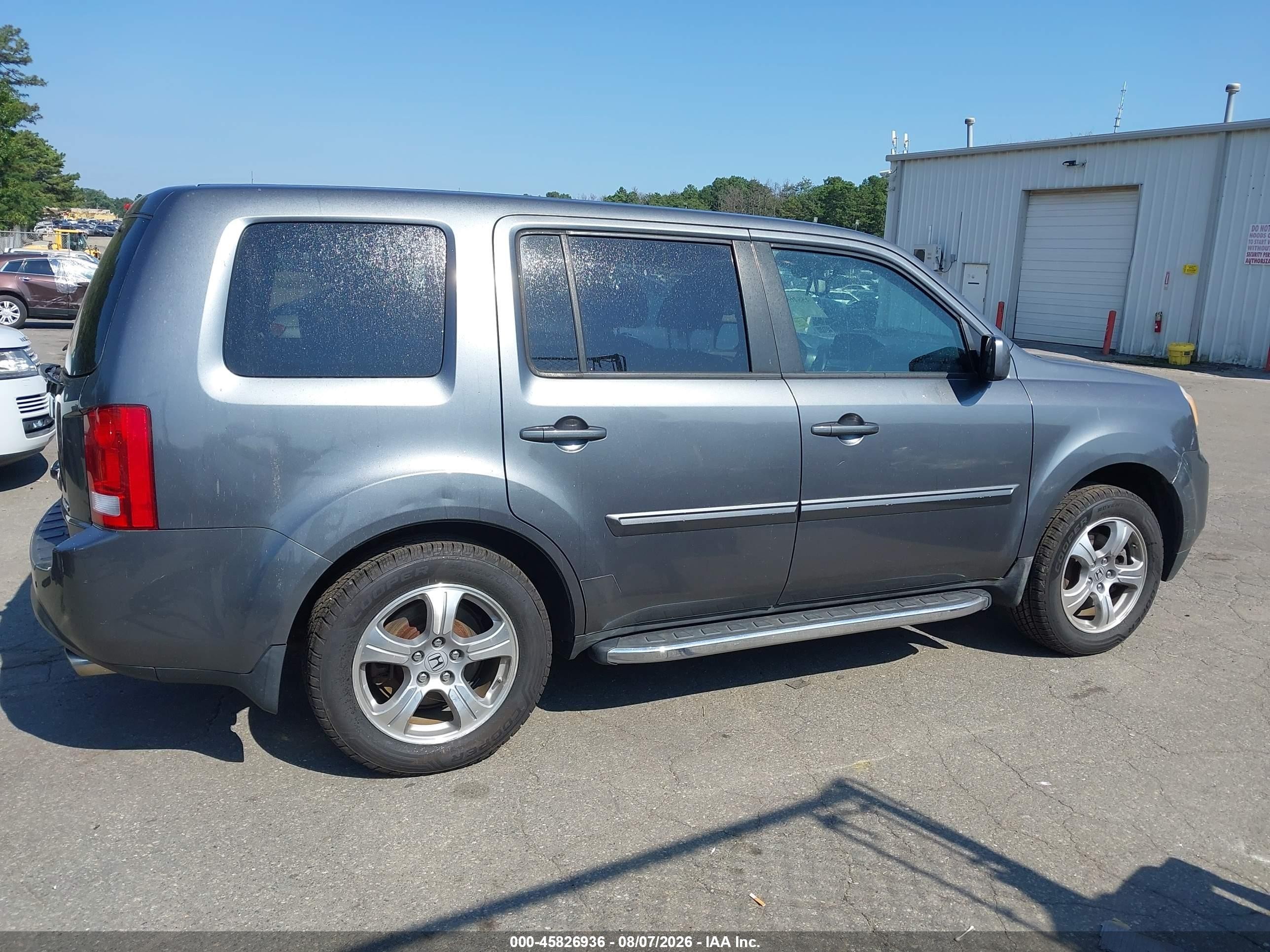 2013 Honda Pilot Ex-l Серый vin: 5FNYF4H61DB050866