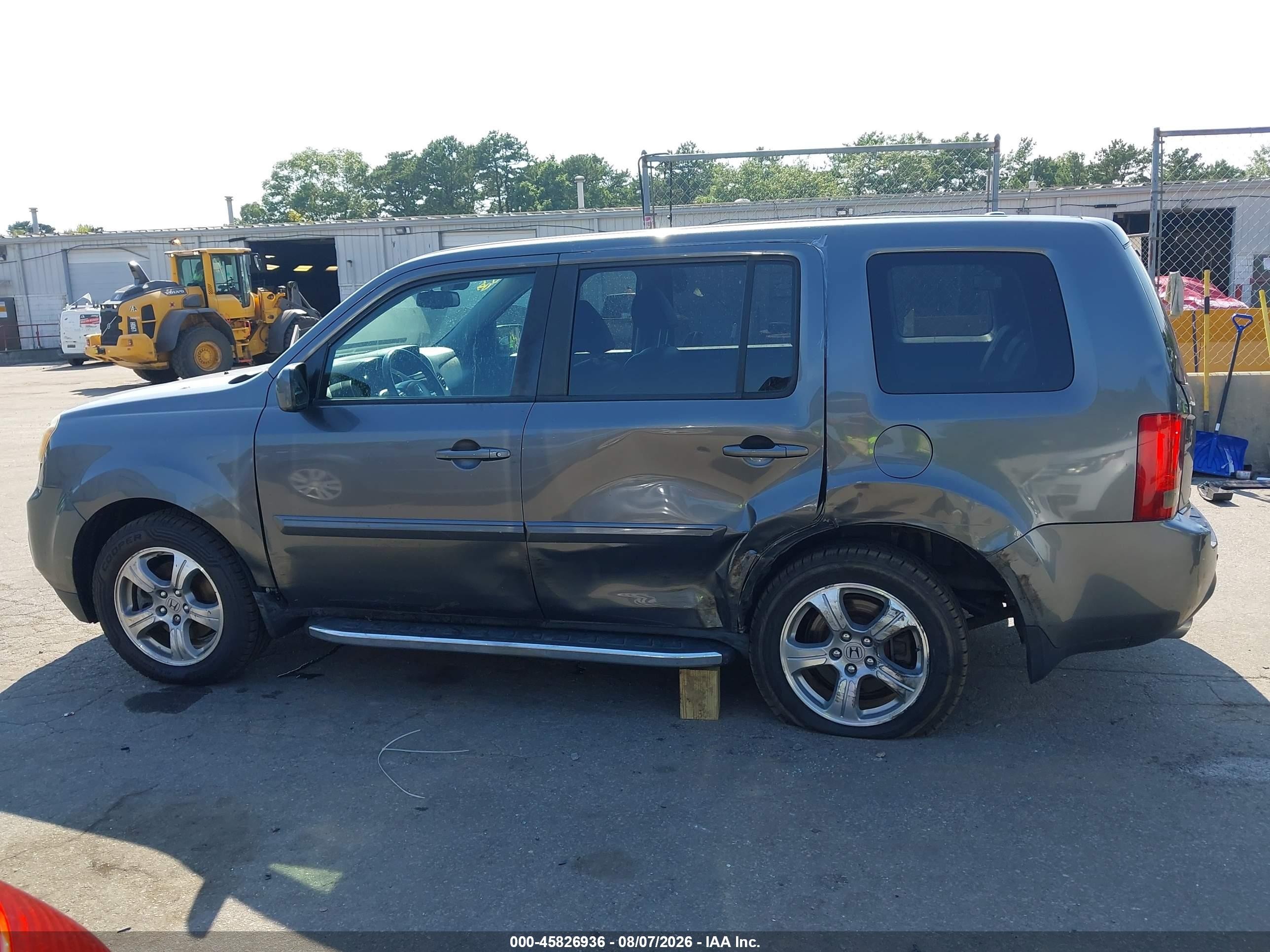 2013 Honda Pilot Ex-l Серый vin: 5FNYF4H61DB050866