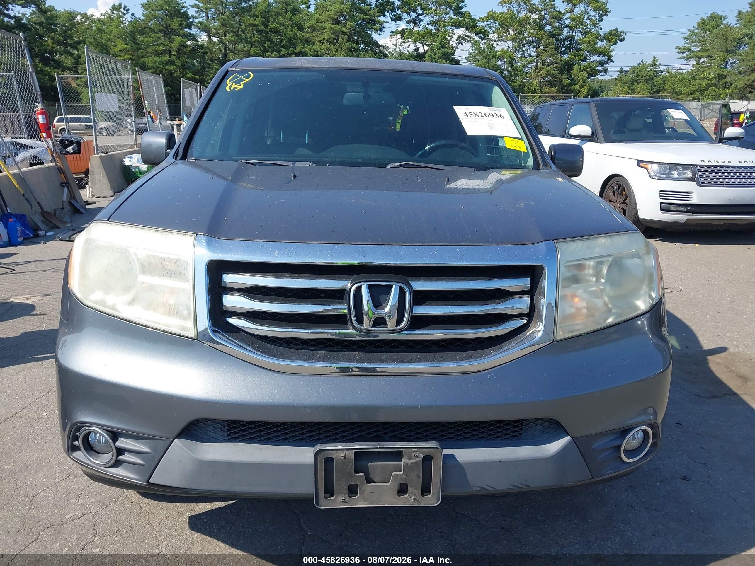 2013 Honda Pilot Ex-l Серый vin: 5FNYF4H61DB050866