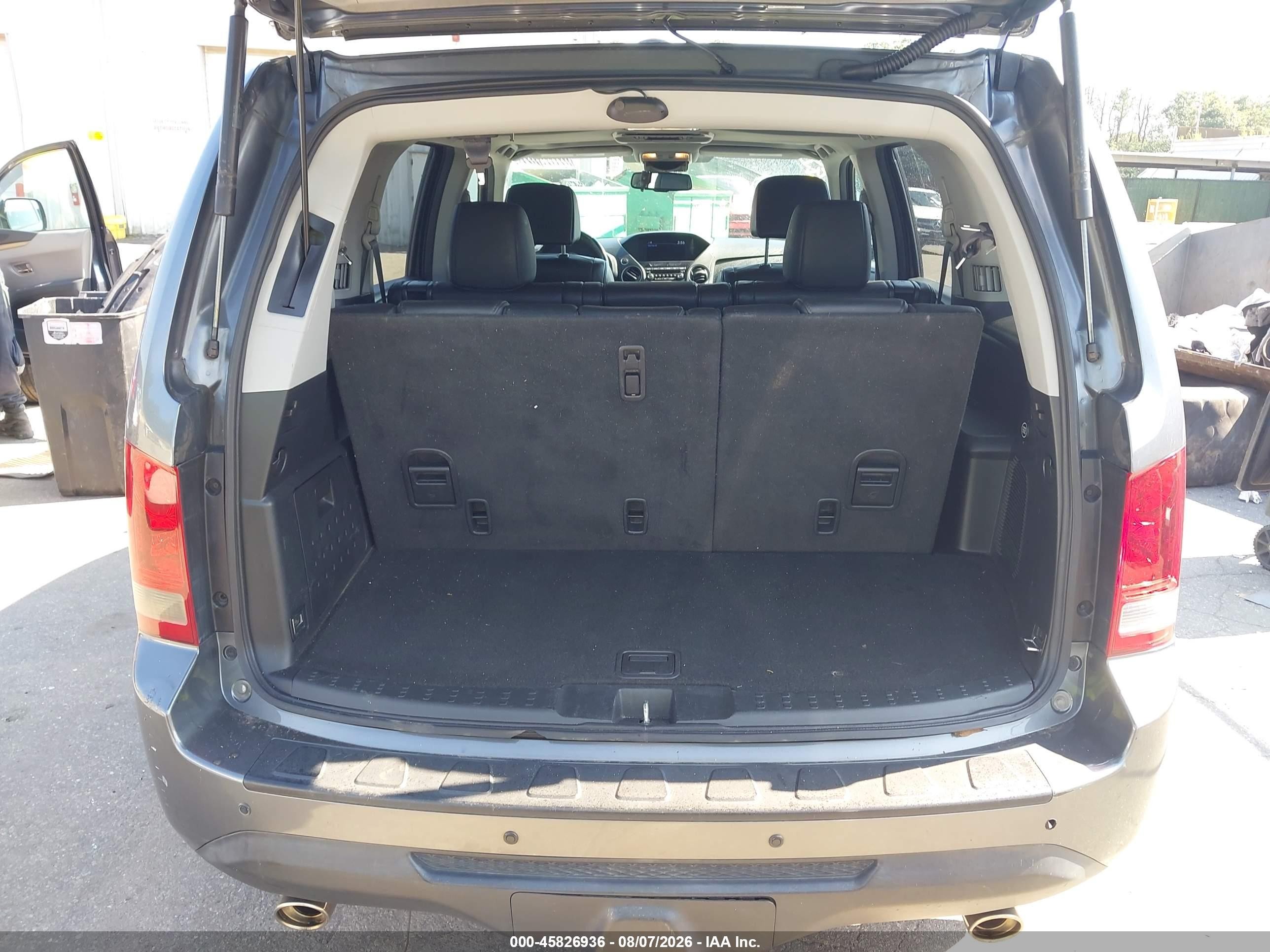 2013 Honda Pilot Ex-l Серый vin: 5FNYF4H61DB050866