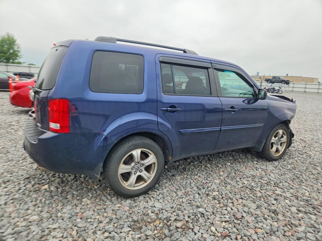 2013 Honda Pilot Exl Blue vin: 5FNYF4H61DB501486