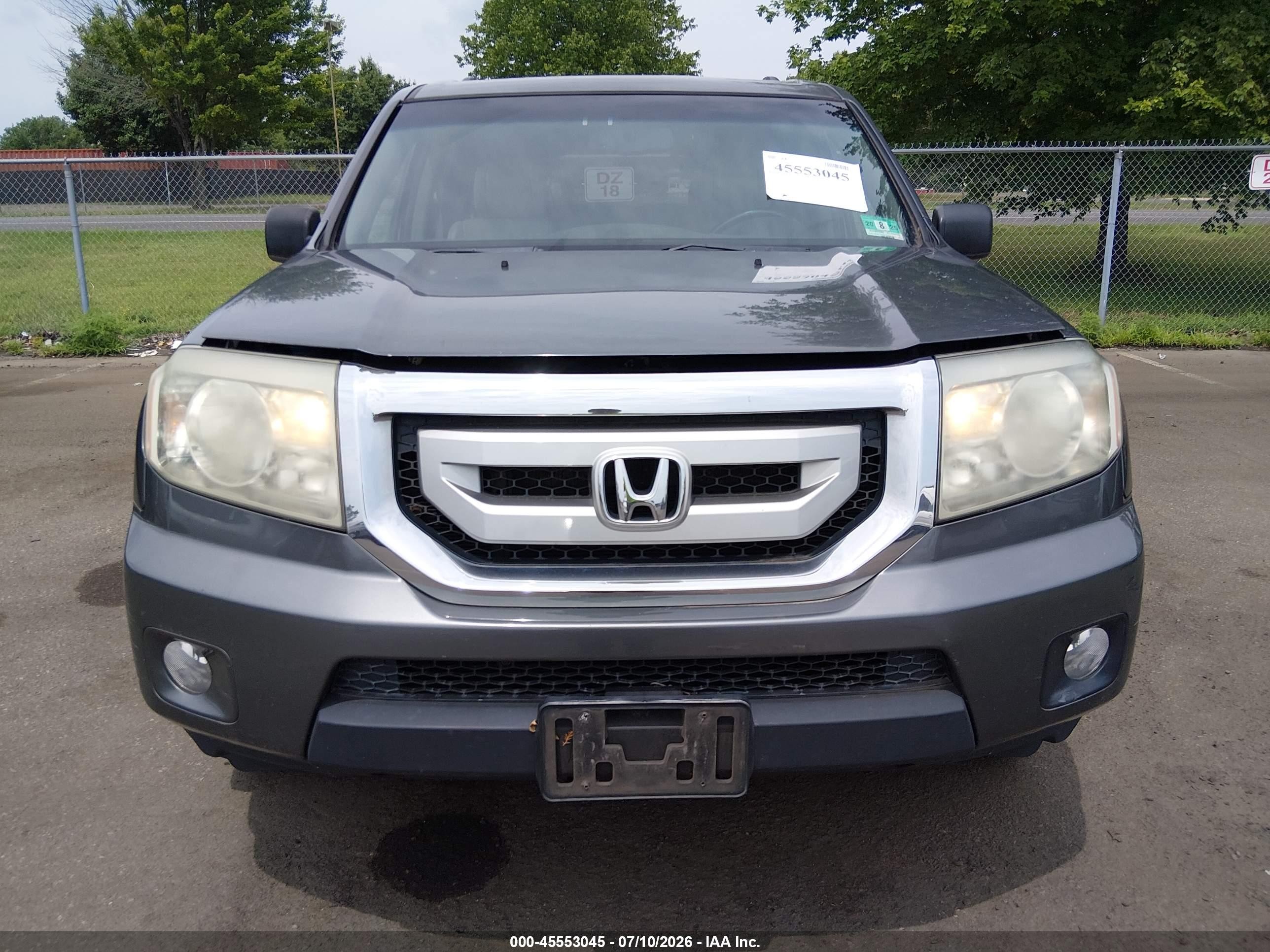 2011 Honda Pilot Ex-l Gray vin: 5FNYF4H62BB051182
