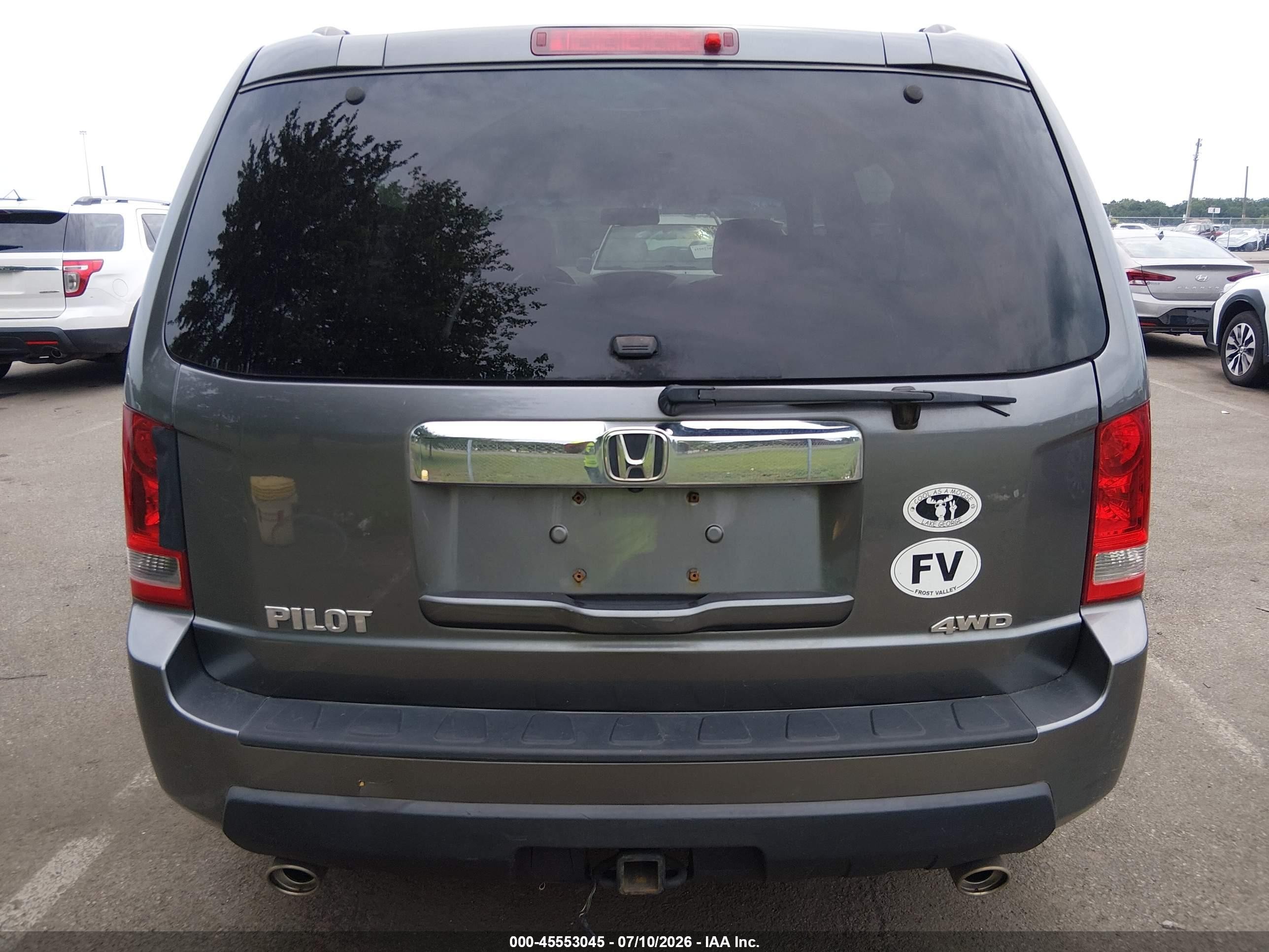 2011 Honda Pilot Ex-l Gray vin: 5FNYF4H62BB051182