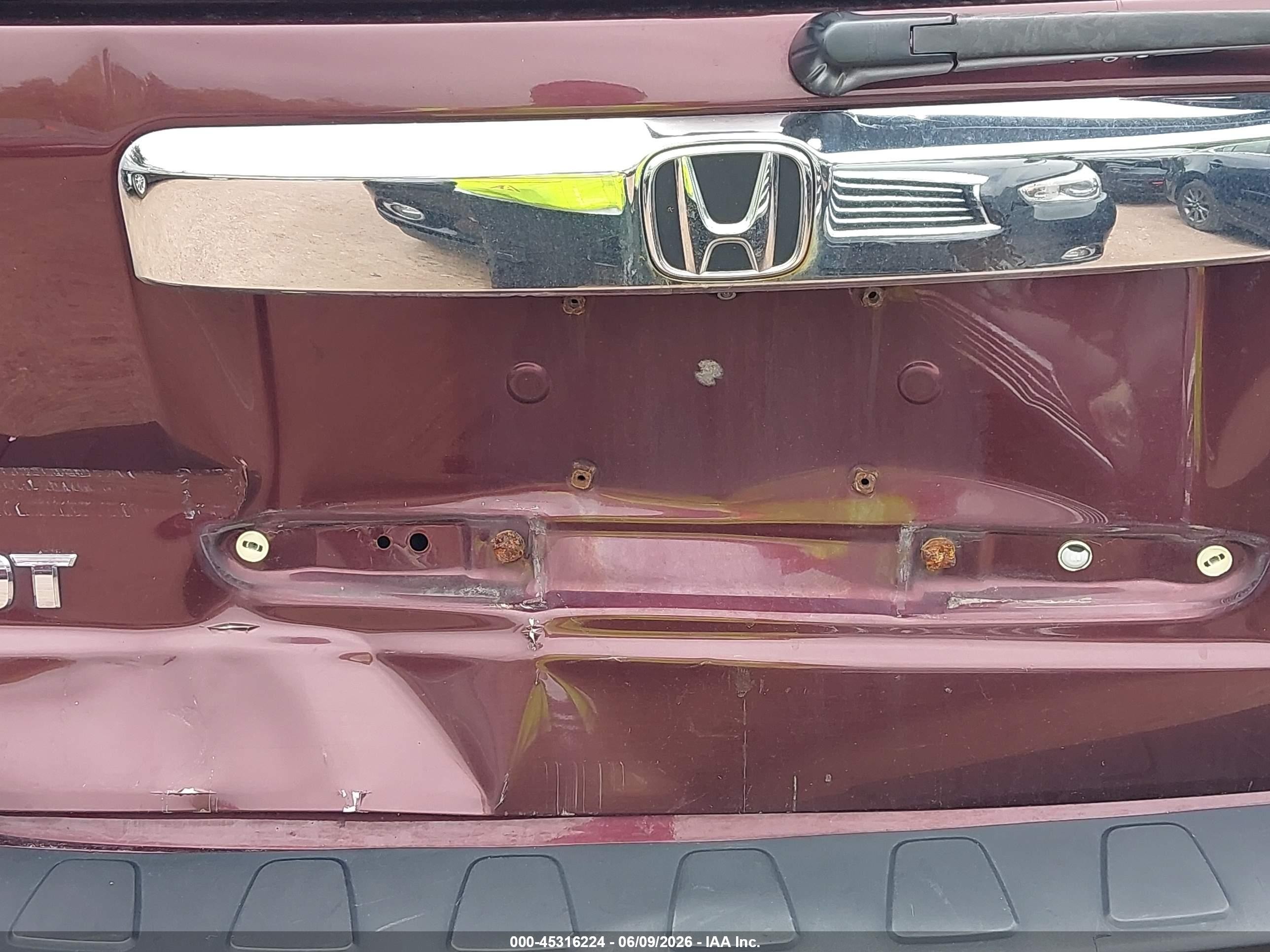 2013 Honda Pilot Ex-l Maroon vin: 5FNYF4H62DB033462