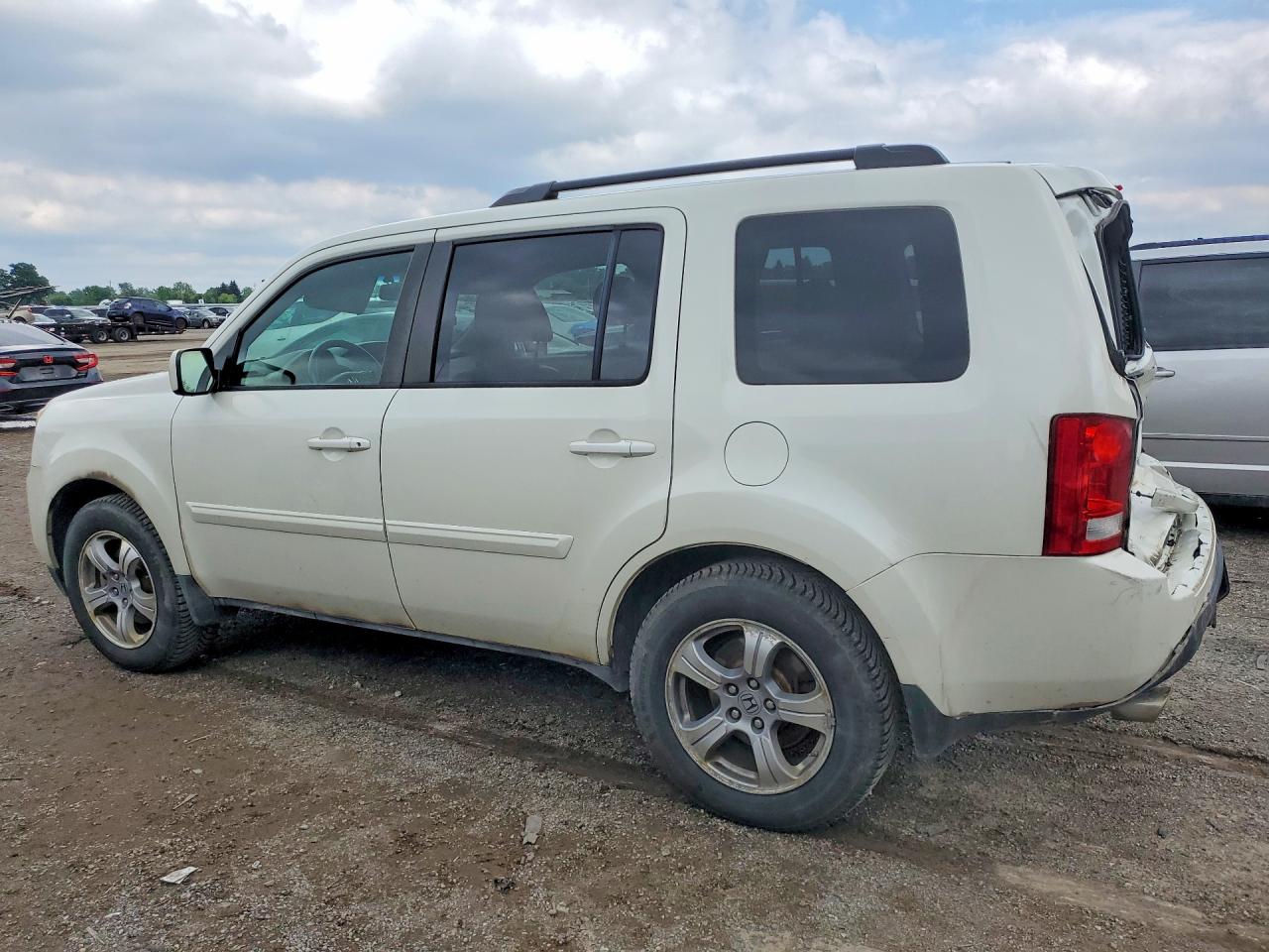 2013 Honda Pilot Exl White vin: 5FNYF4H62DB503344