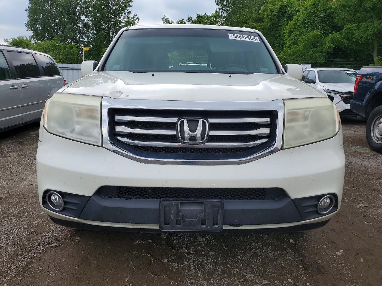 2013 Honda Pilot Exl White vin: 5FNYF4H62DB503344