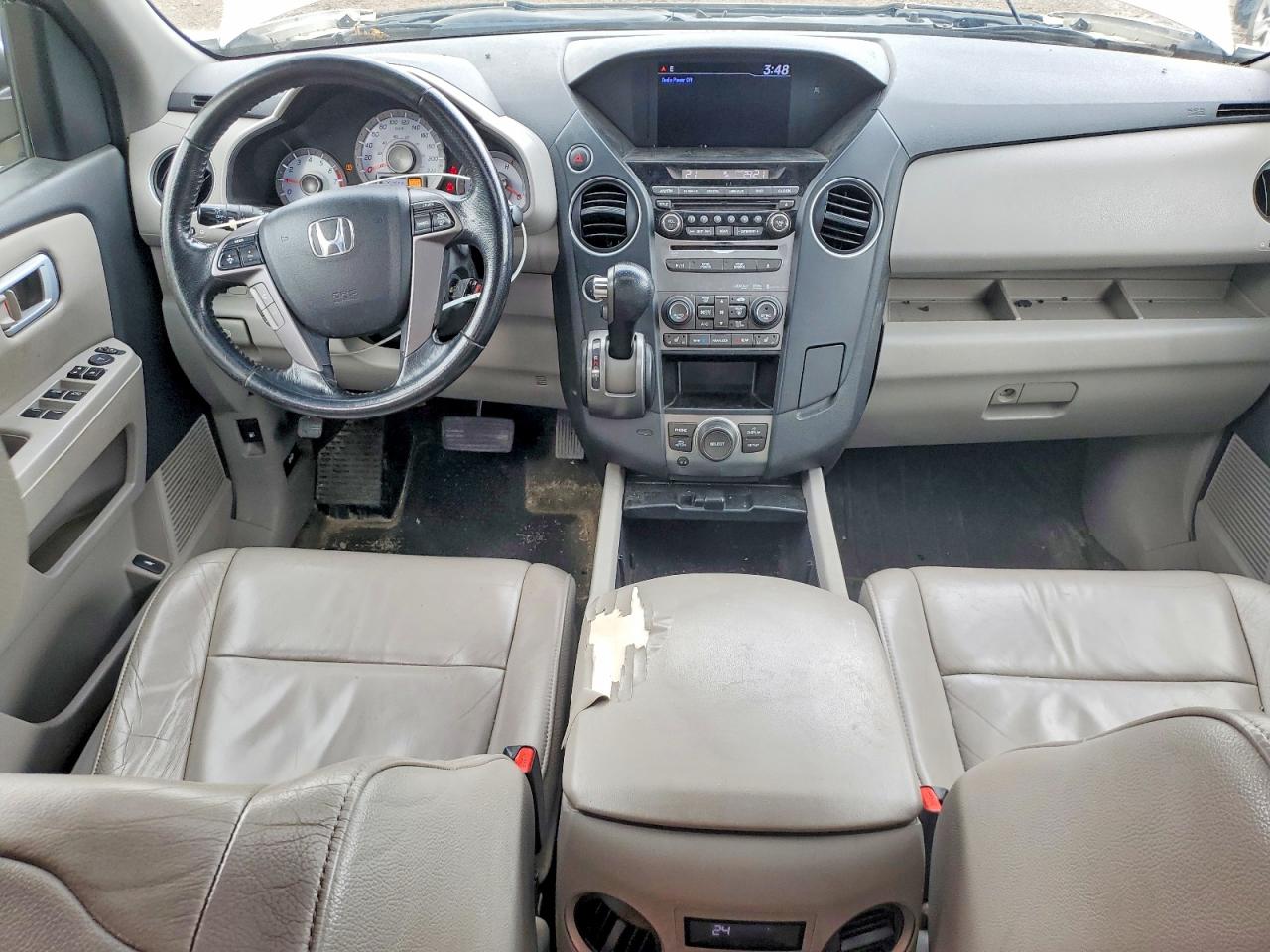 2013 Honda Pilot Exl White vin: 5FNYF4H62DB503344
