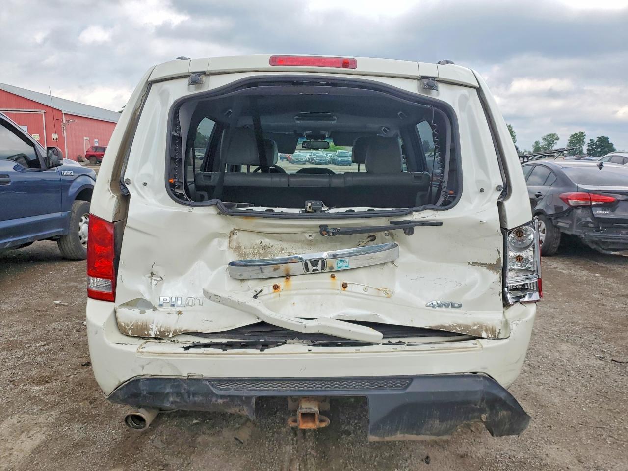 2013 Honda Pilot Exl White vin: 5FNYF4H62DB503344