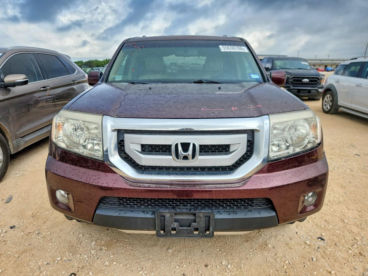 2010 Honda Pilot Exl Темно-бордовый vin: 5FNYF4H63AB014849