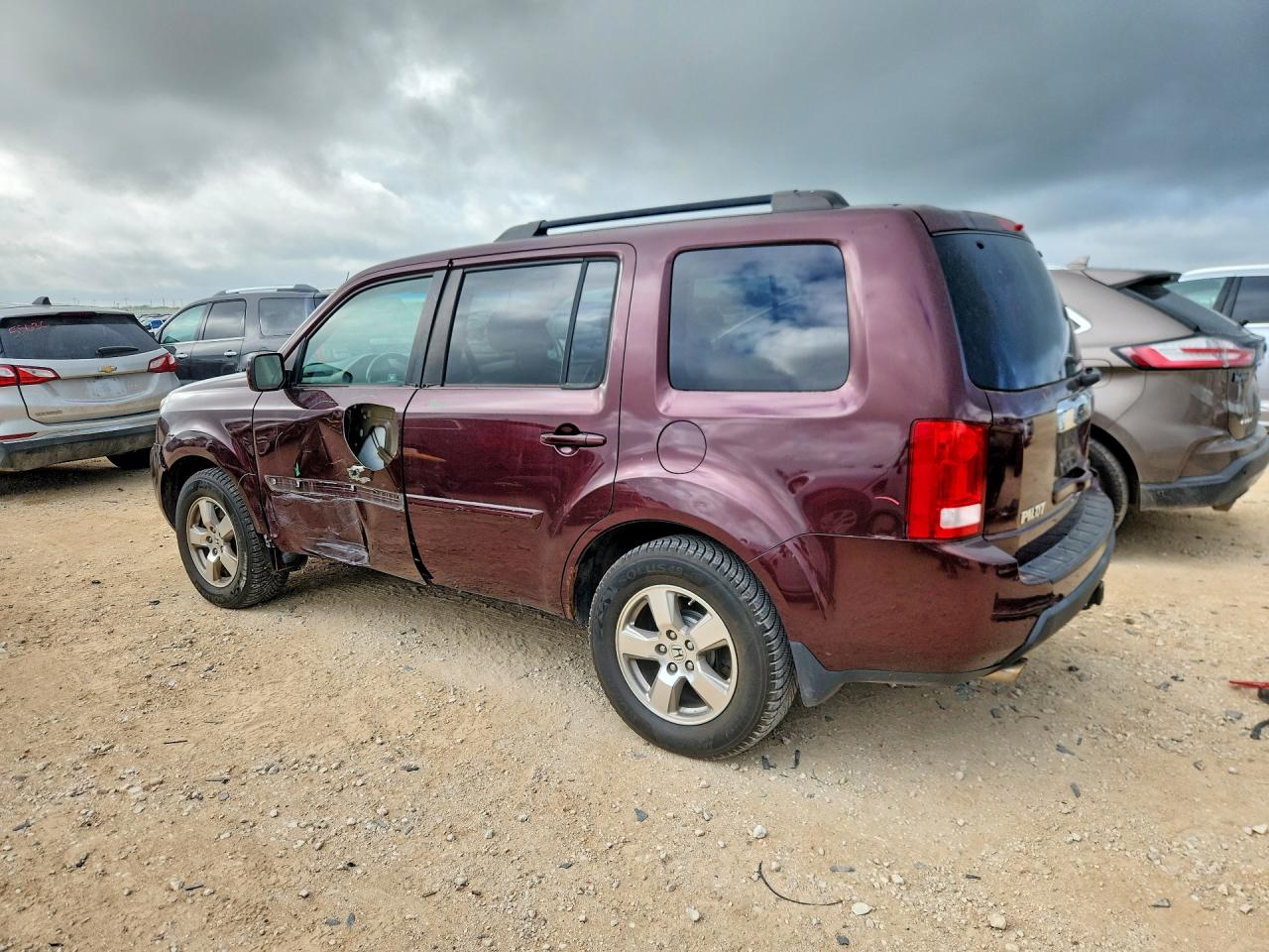 2010 Honda Pilot Exl Темно-бордовый vin: 5FNYF4H63AB014849
