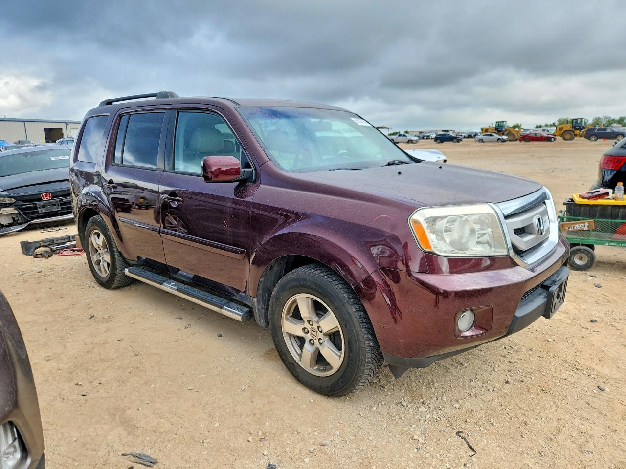 2010 Honda Pilot Exl Темно-бордовый vin: 5FNYF4H63AB014849