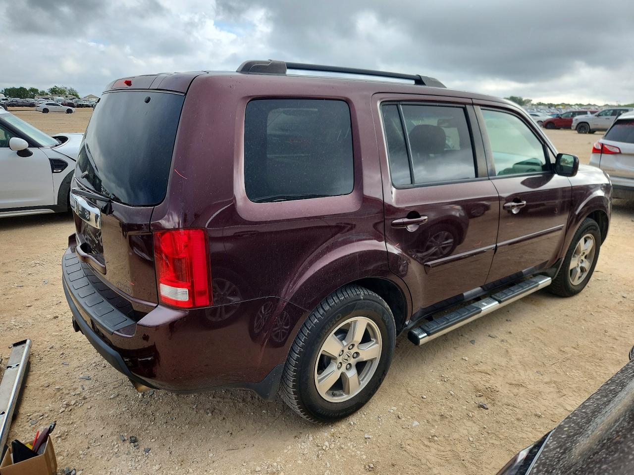 2010 Honda Pilot Exl Темно-бордовый vin: 5FNYF4H63AB014849