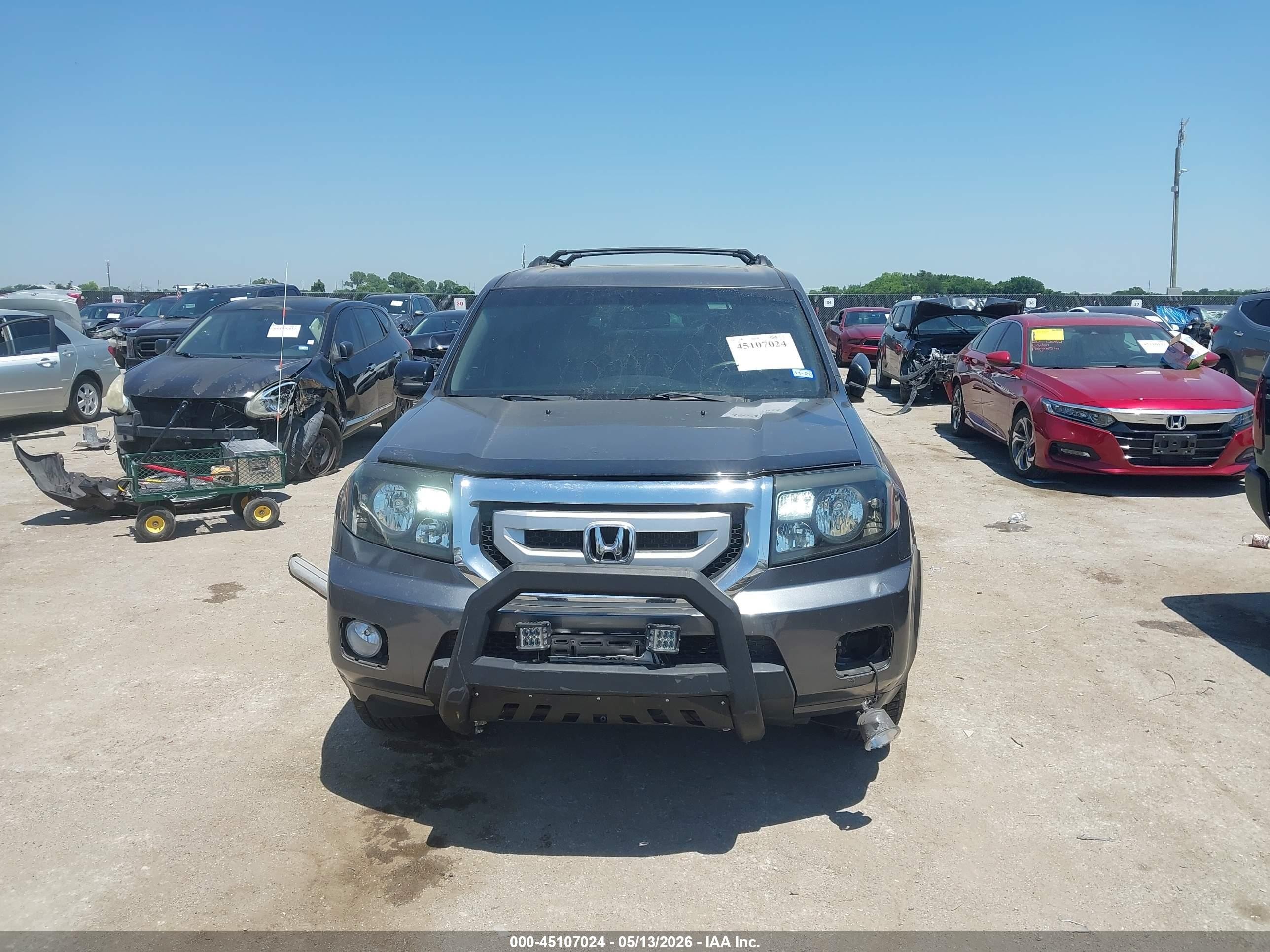 2011 Honda Pilot Ex-l Gray vin: 5FNYF4H63BB018434