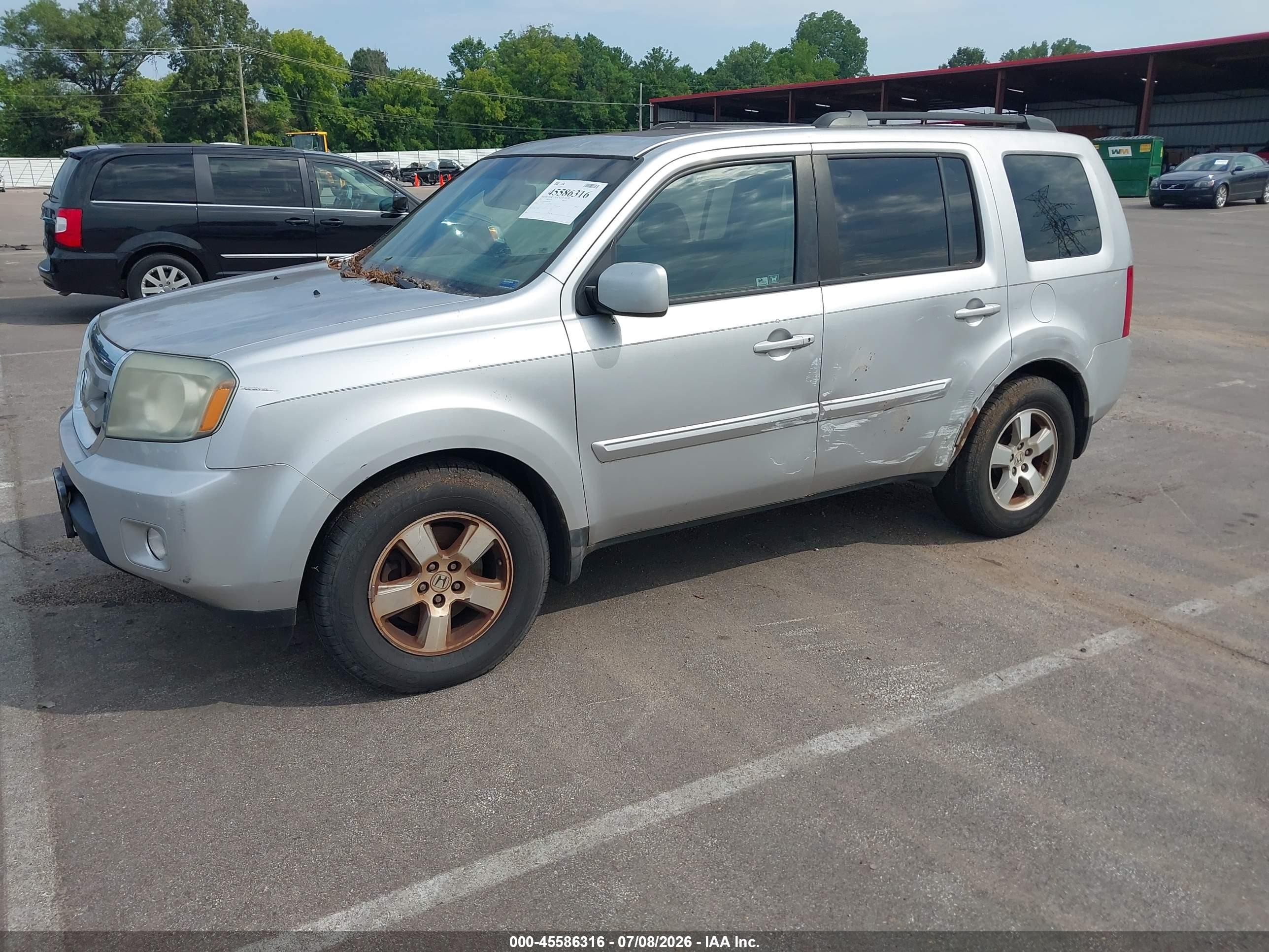 2011 Honda Pilot Ex-l Серебряный vin: 5FNYF4H63BB026209