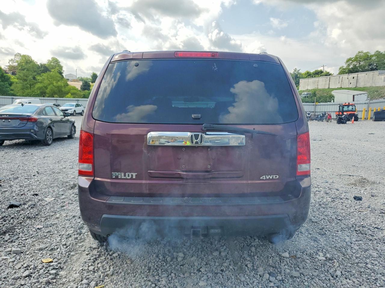 2011 Honda Pilot Exl Темно-бордовый vin: 5FNYF4H63BB040918
