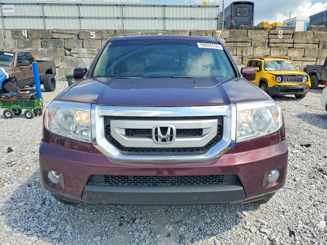 2011 Honda Pilot Exl Темно-бордовый vin: 5FNYF4H63BB040918