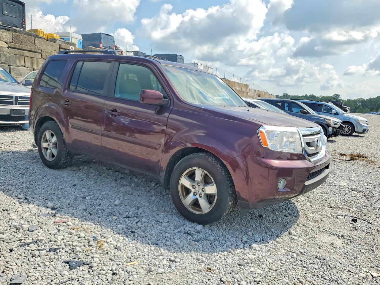 2011 Honda Pilot Exl Темно-бордовый vin: 5FNYF4H63BB040918