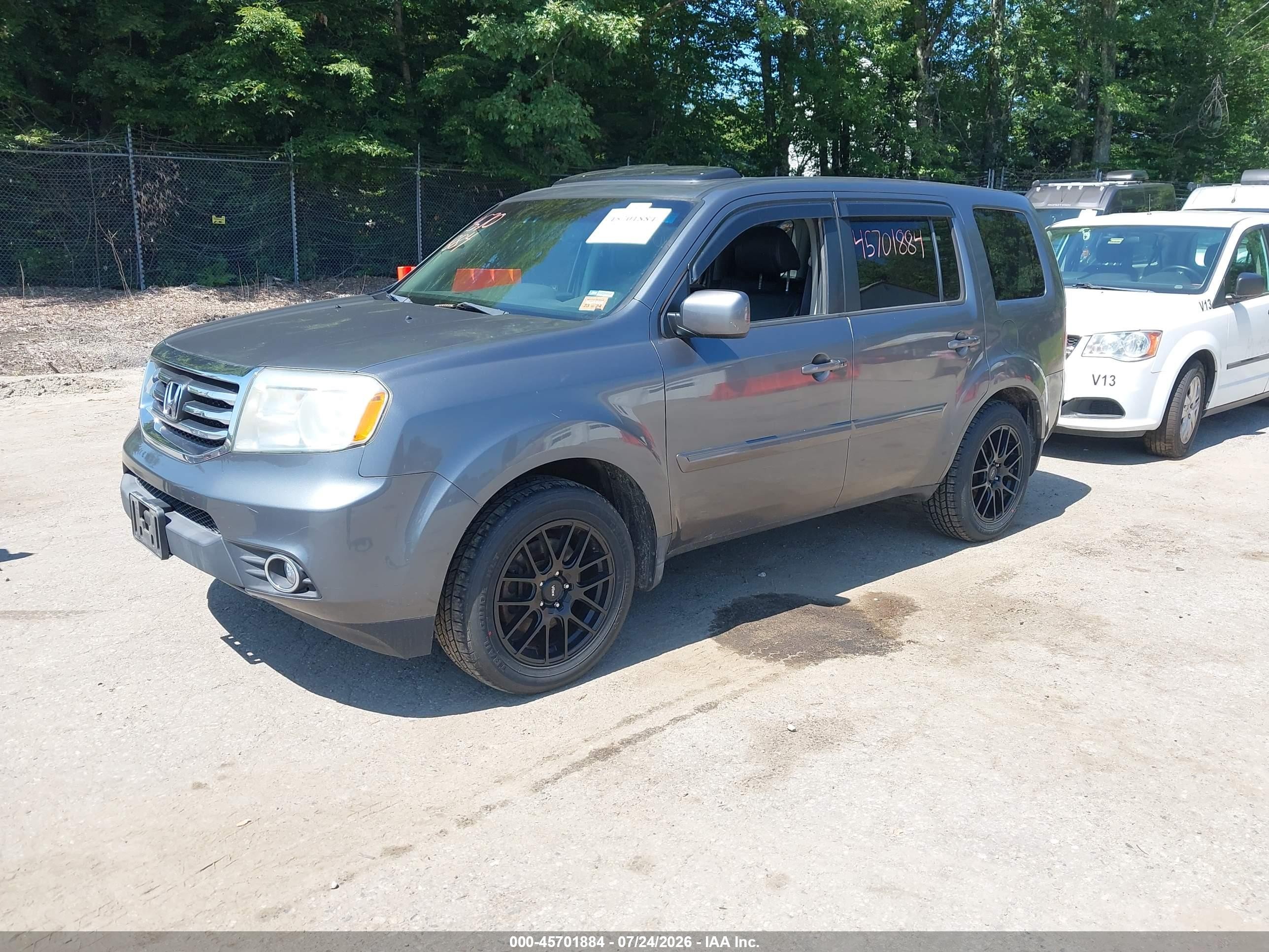 2012 Honda Pilot Ex-l Серый vin: 5FNYF4H63CB008830
