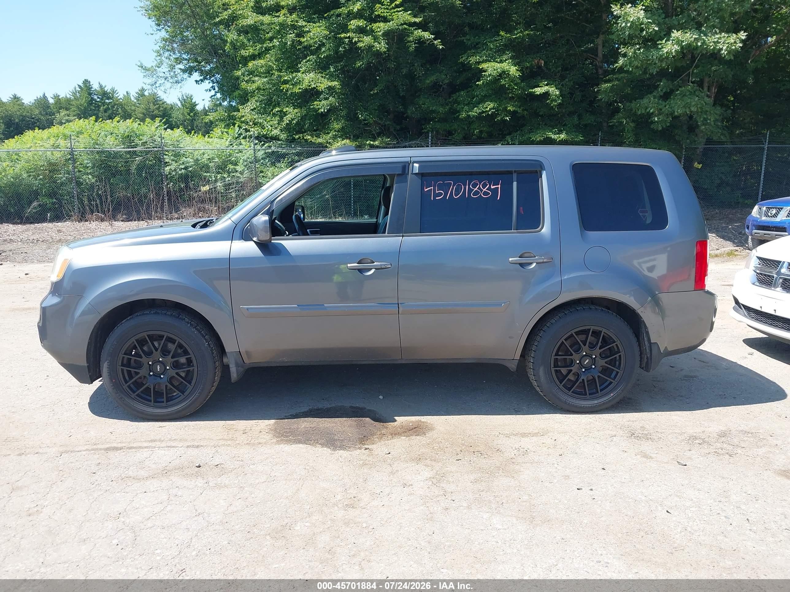 2012 Honda Pilot Ex-l Серый vin: 5FNYF4H63CB008830
