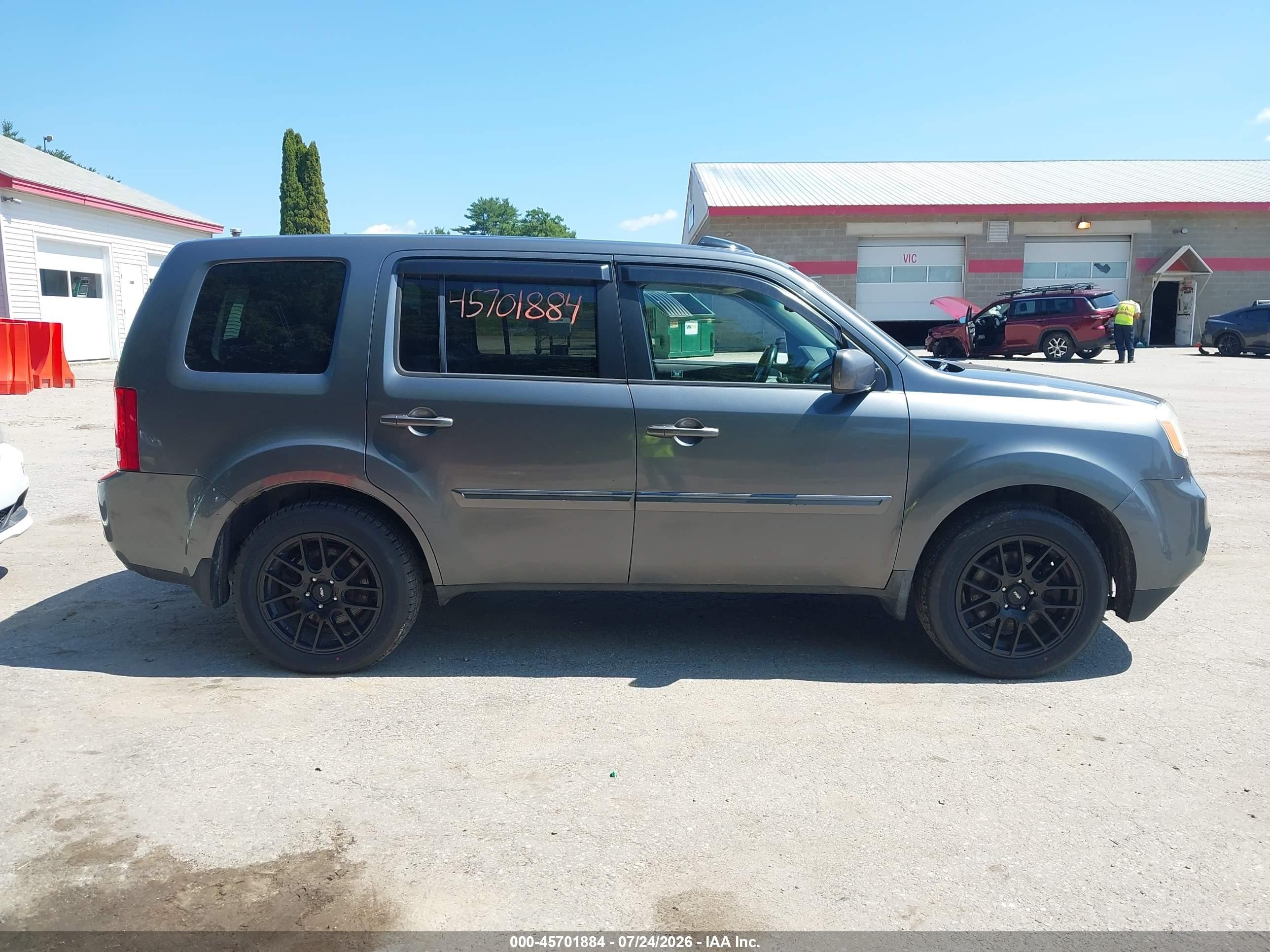 2012 Honda Pilot Ex-l Серый vin: 5FNYF4H63CB008830