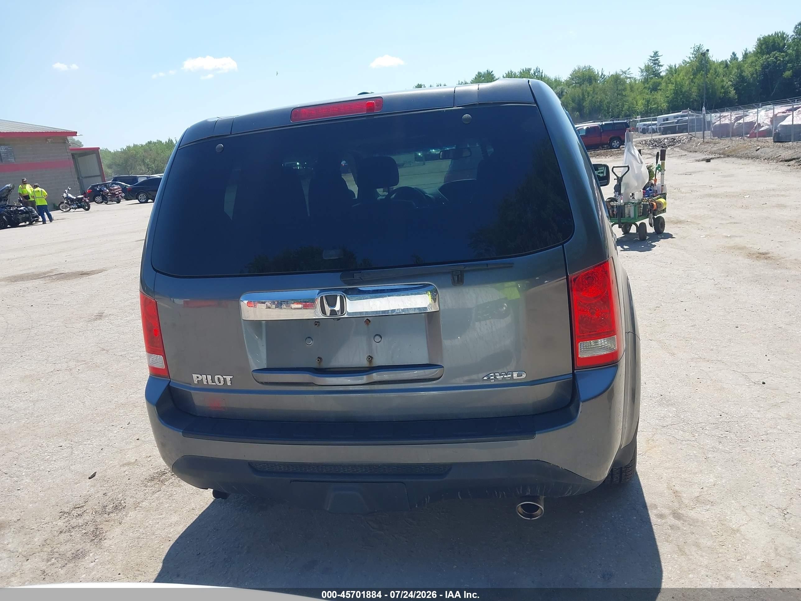 2012 Honda Pilot Ex-l Серый vin: 5FNYF4H63CB008830