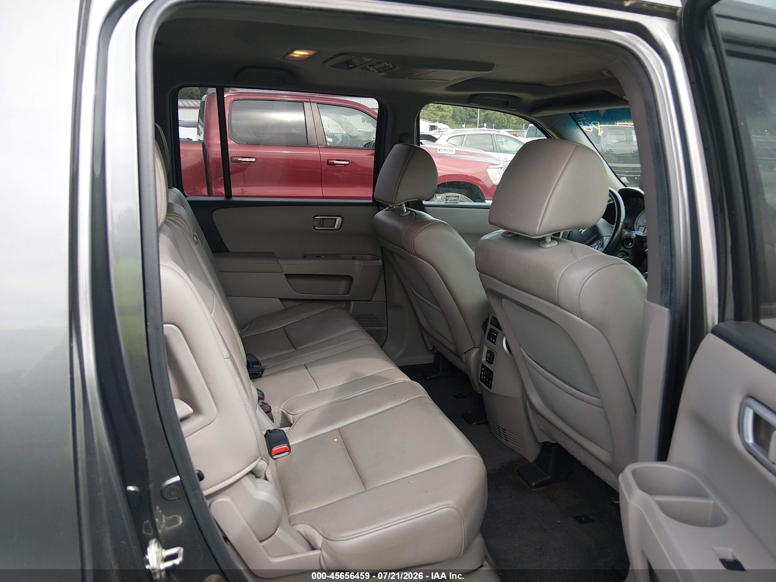 2012 Honda Pilot Ex-l Gray vin: 5FNYF4H63CB075167
