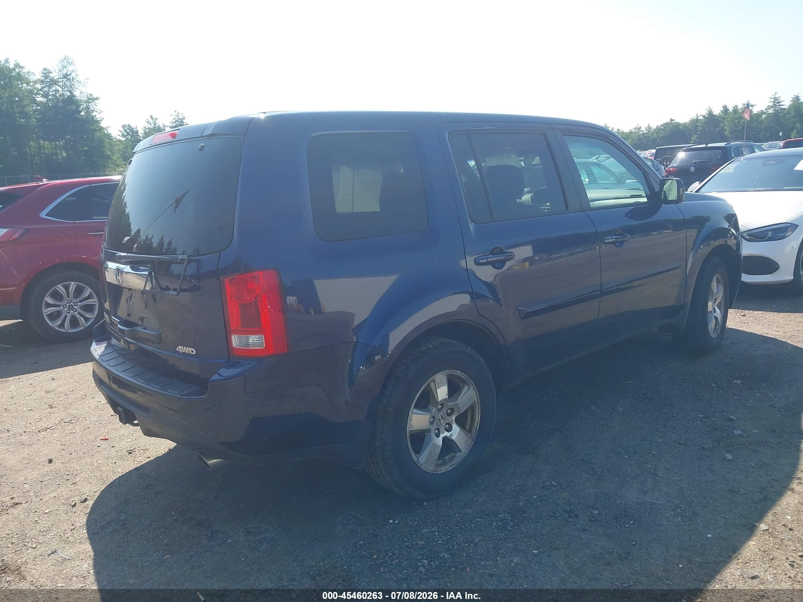 2013 Honda Pilot Ex-l Dark Blue vin: 5FNYF4H63DB036788