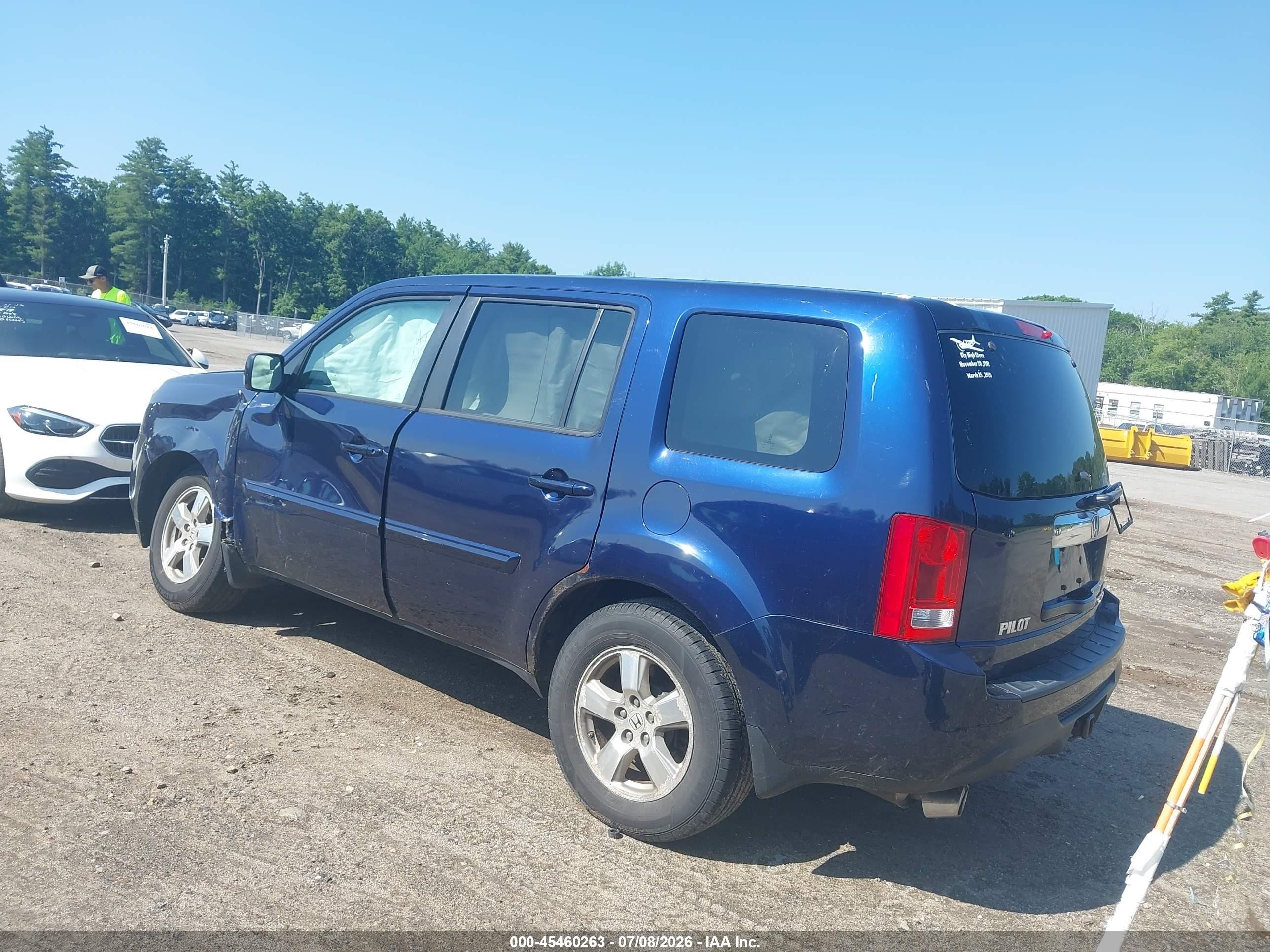 2013 Honda Pilot Ex-l Dark Blue vin: 5FNYF4H63DB036788