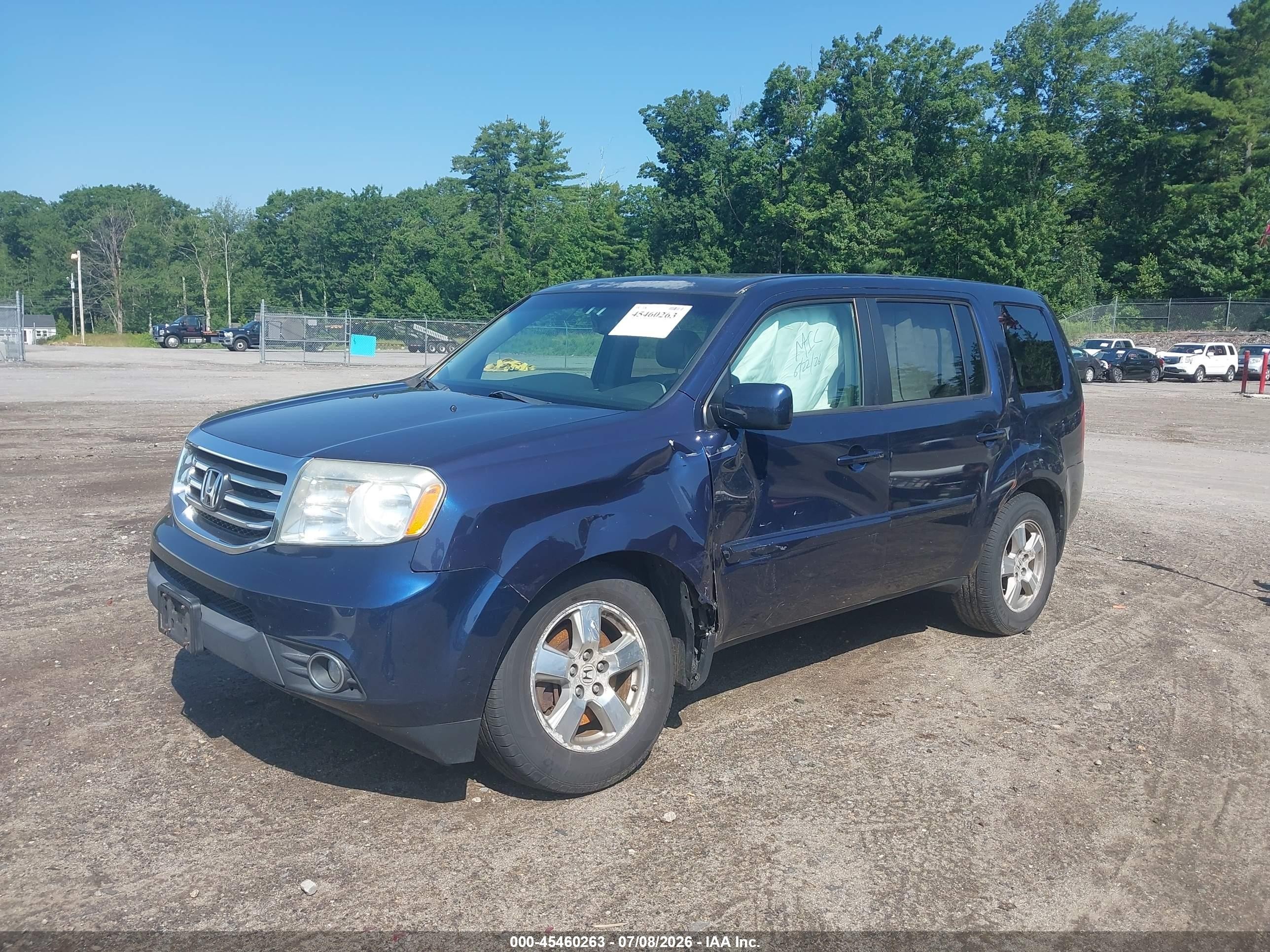 2013 Honda Pilot Ex-l Dark Blue vin: 5FNYF4H63DB036788