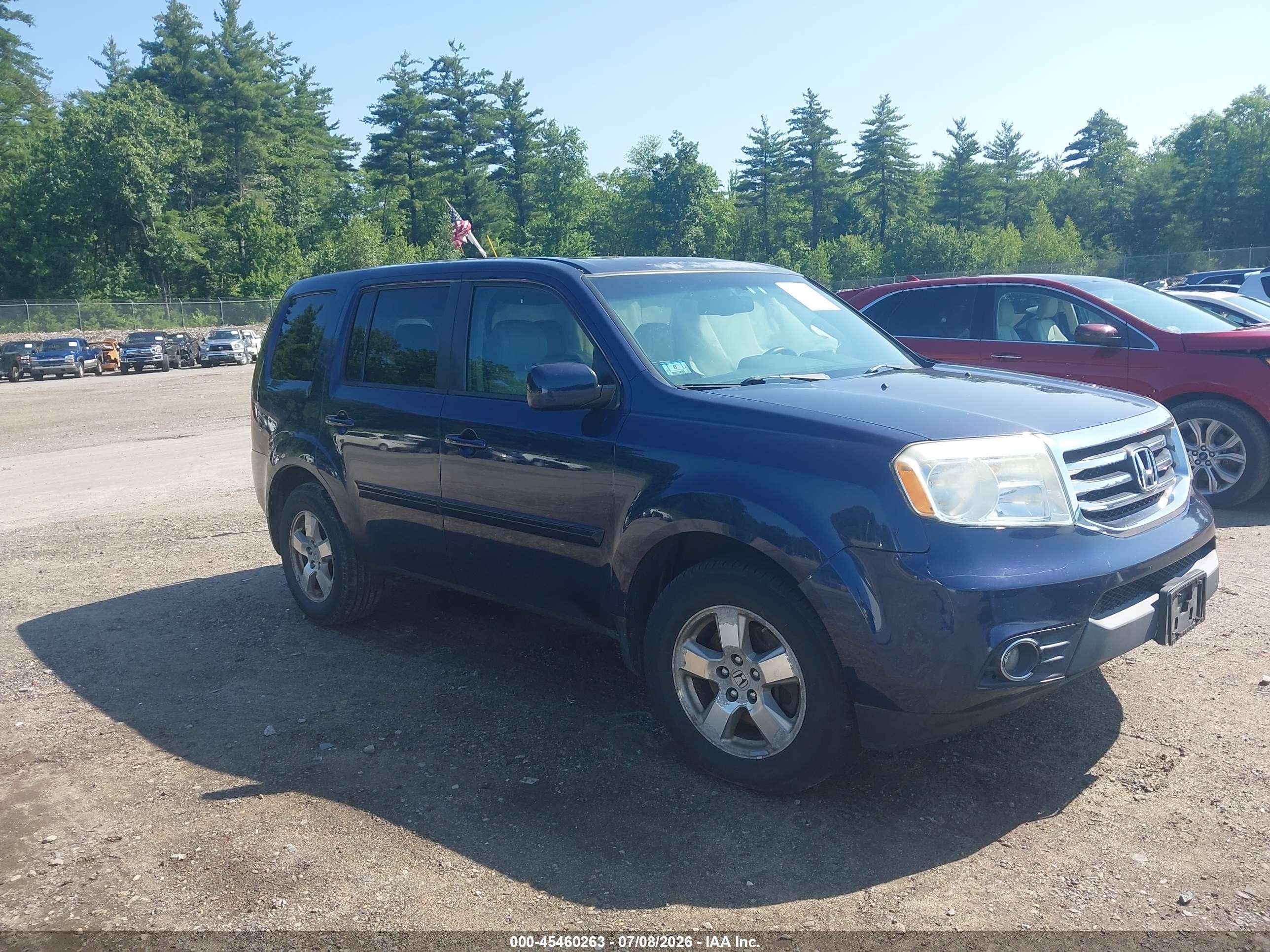 2013 Honda Pilot Ex-l Dark Blue vin: 5FNYF4H63DB036788
