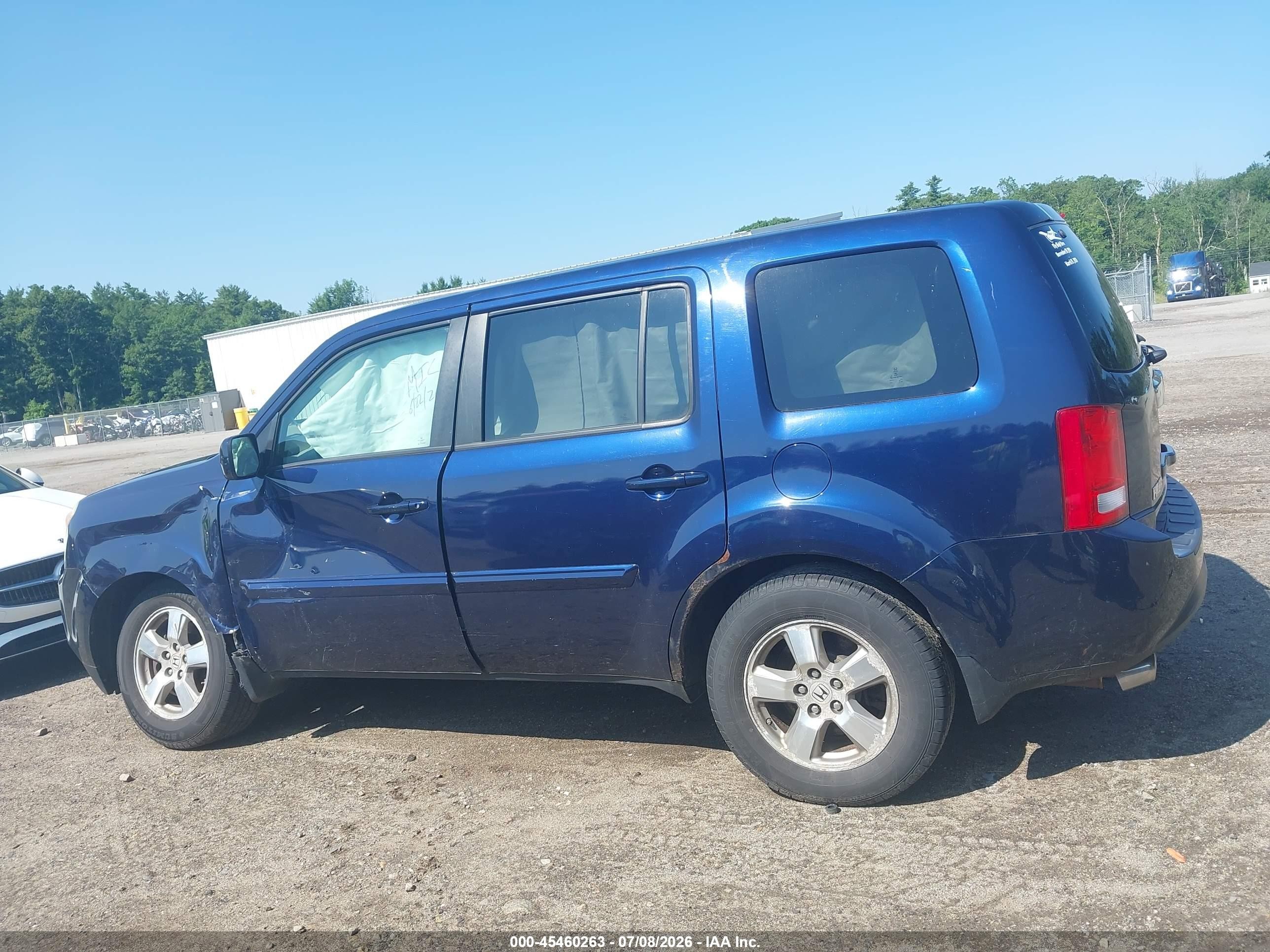 2013 Honda Pilot Ex-l Dark Blue vin: 5FNYF4H63DB036788
