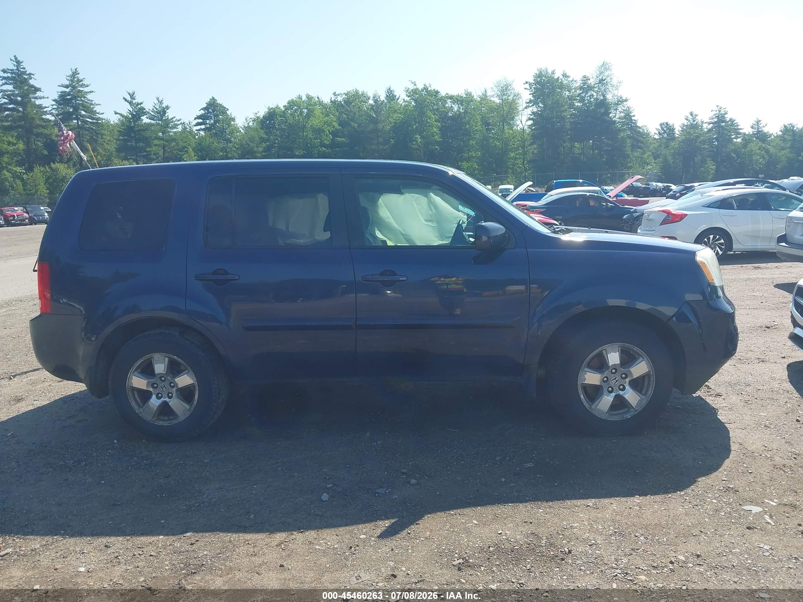 2013 Honda Pilot Ex-l Dark Blue vin: 5FNYF4H63DB036788