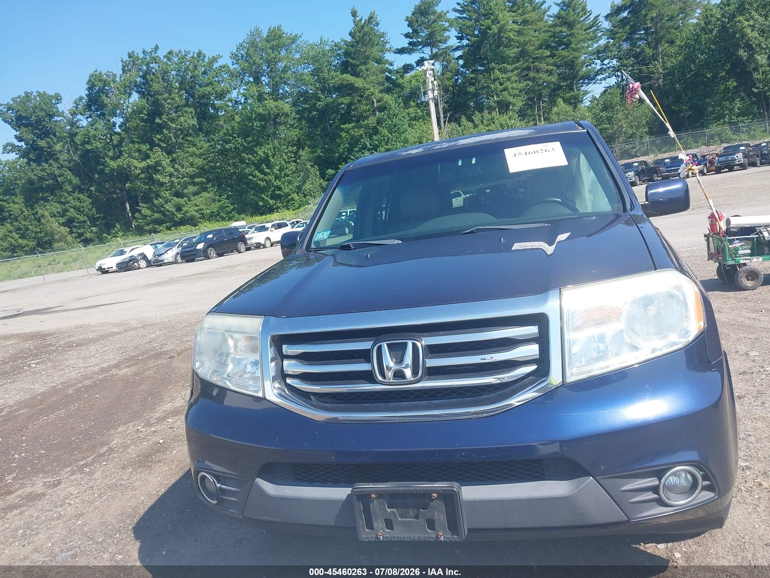 2013 Honda Pilot Ex-l Dark Blue vin: 5FNYF4H63DB036788