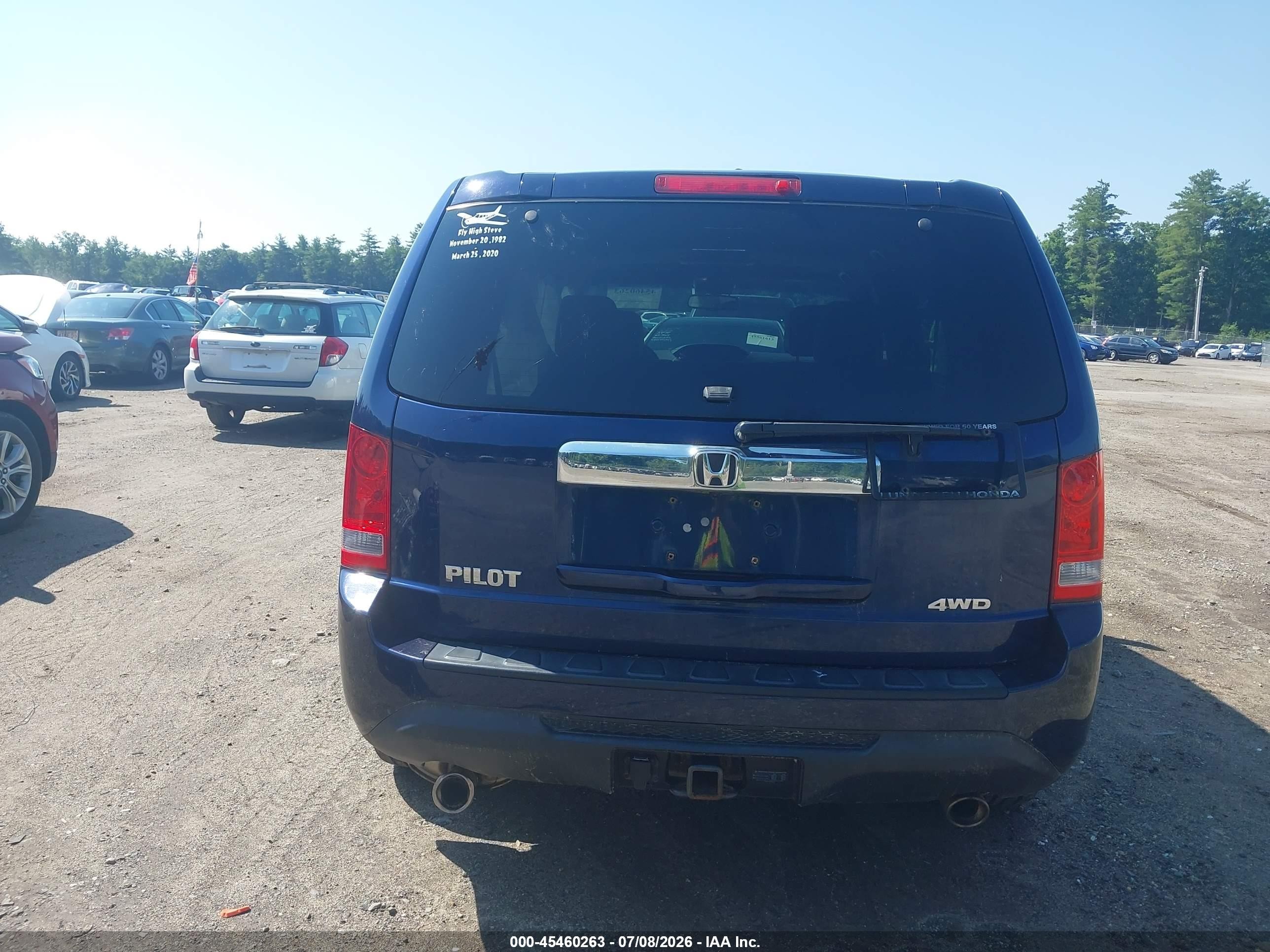 2013 Honda Pilot Ex-l Dark Blue vin: 5FNYF4H63DB036788