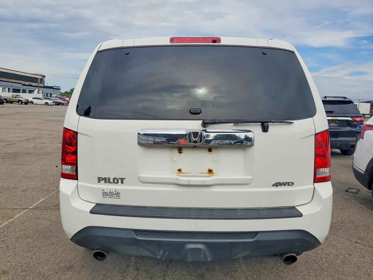 2014 Honda Pilot Exl White vin: 5FNYF4H64EB039989