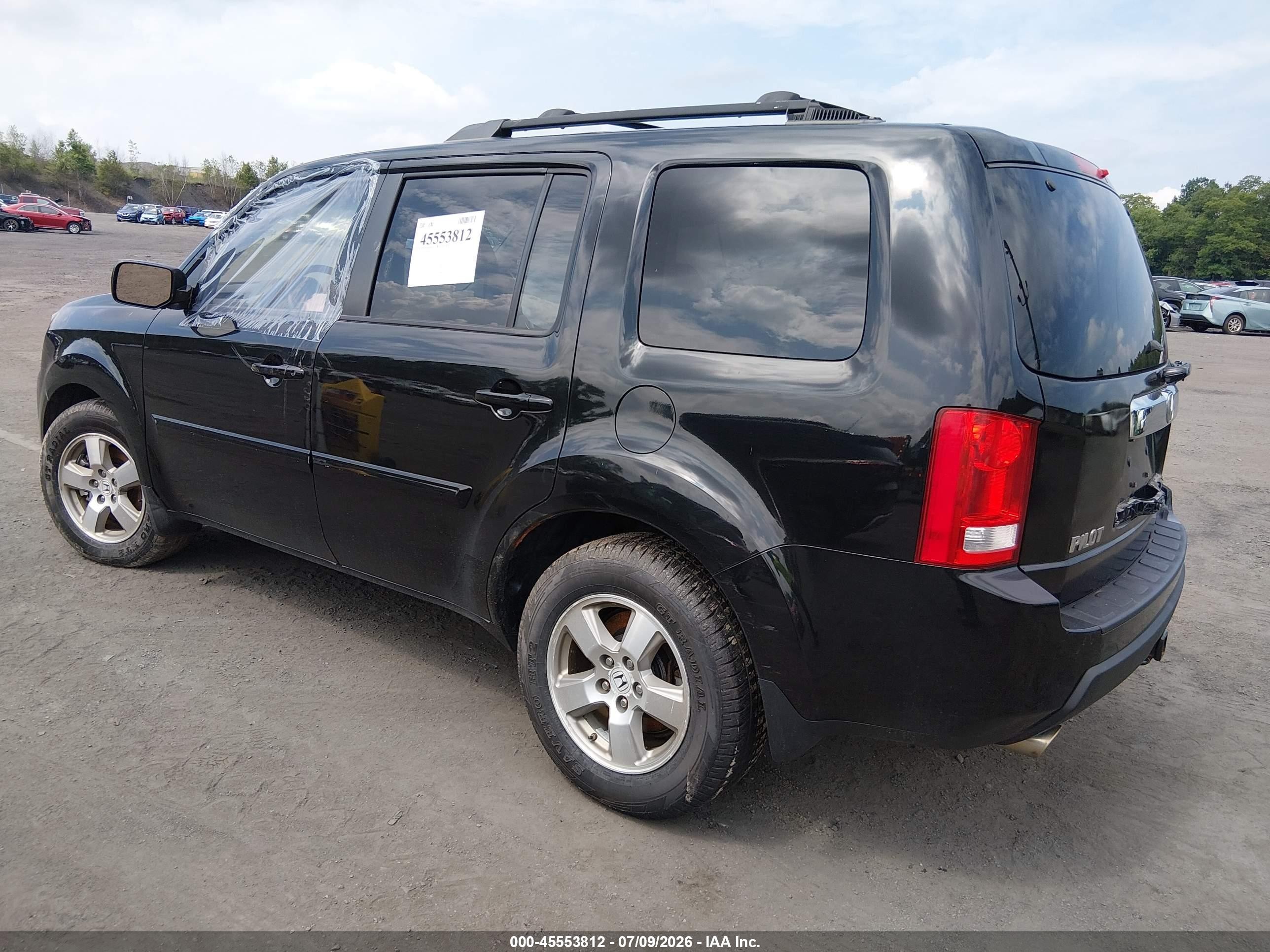 2011 Honda Pilot Ex-l Black vin: 5FNYF4H65BB017026