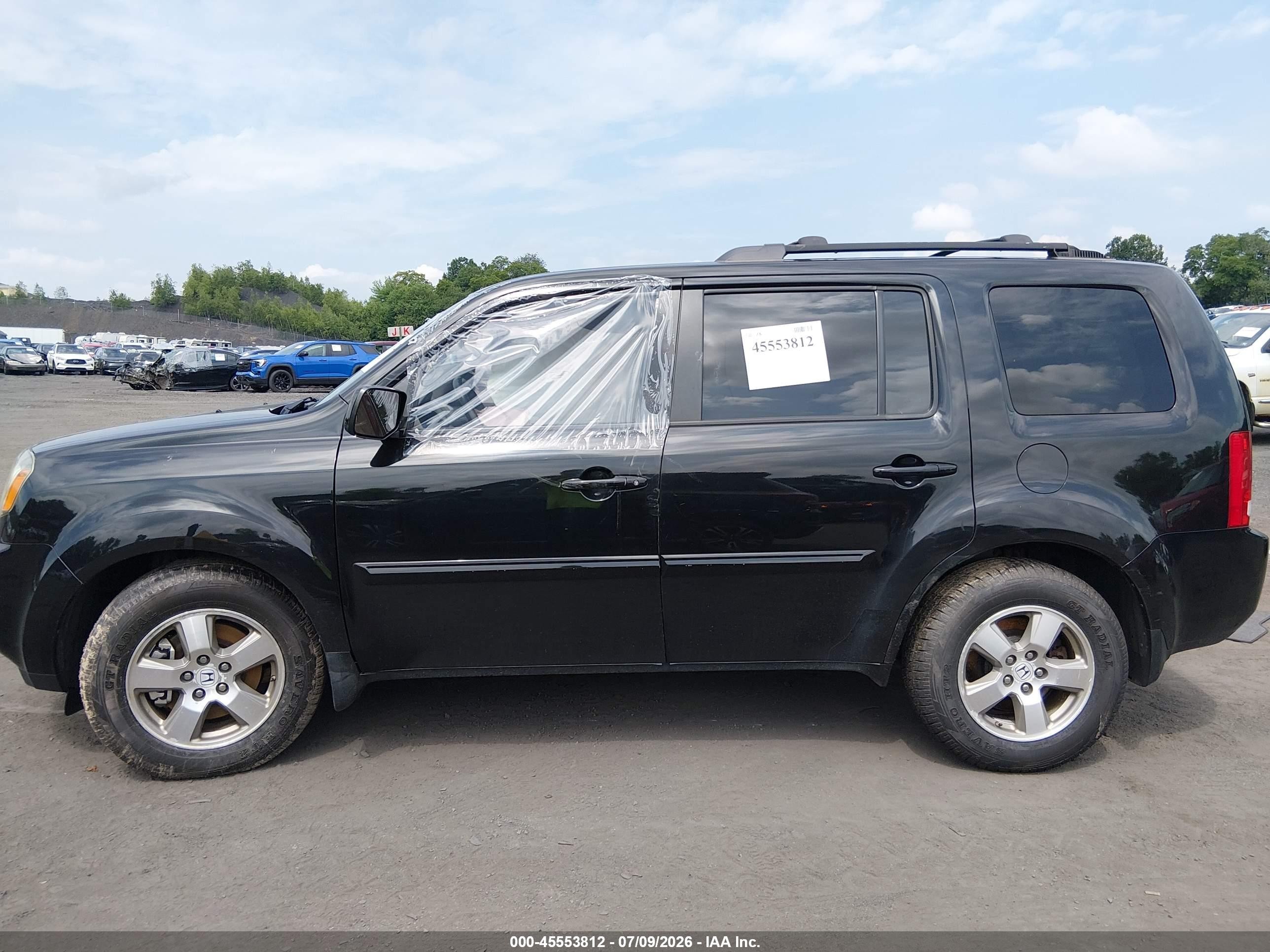 2011 Honda Pilot Ex-l Black vin: 5FNYF4H65BB017026