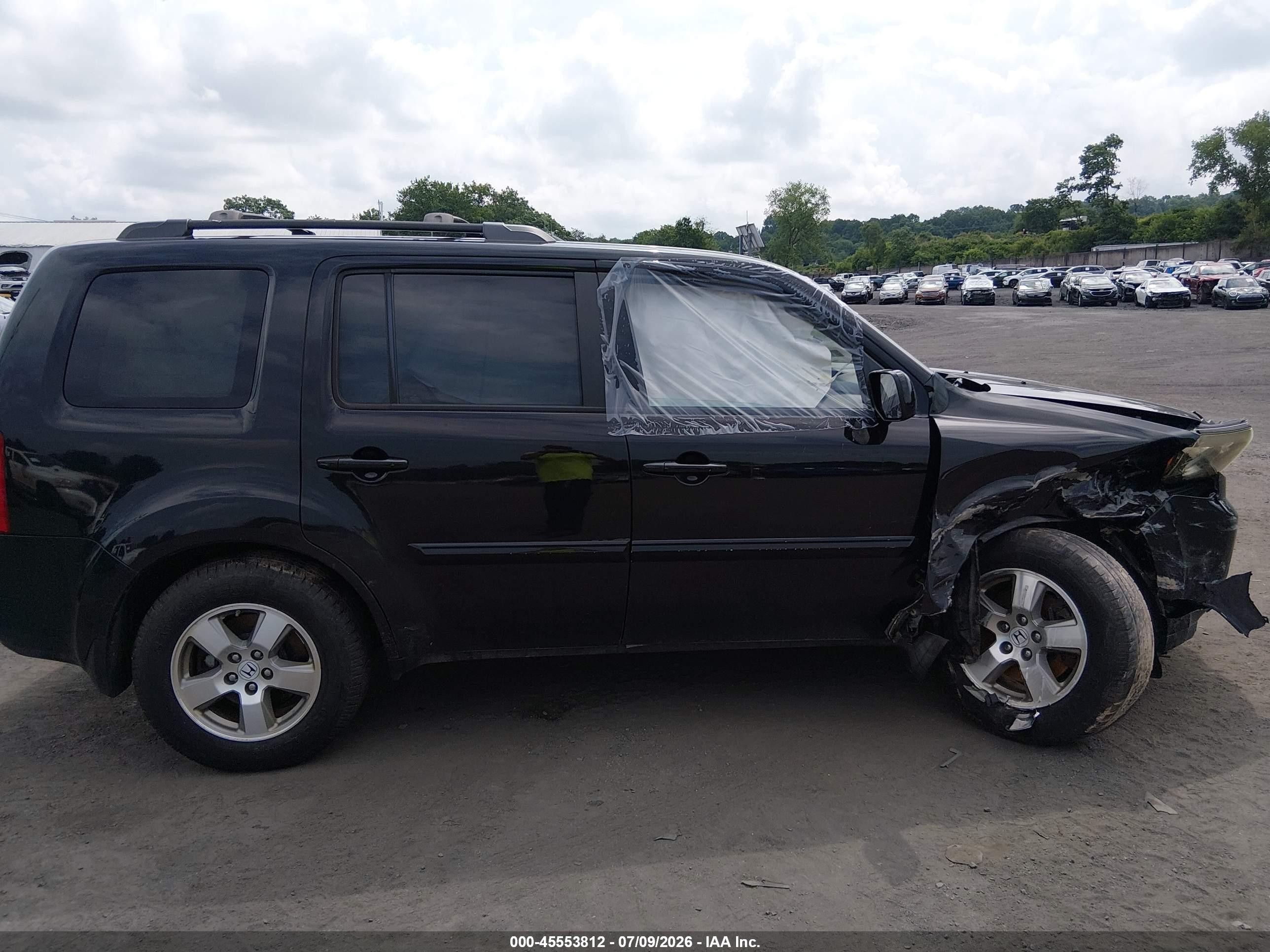 2011 Honda Pilot Ex-l Black vin: 5FNYF4H65BB017026
